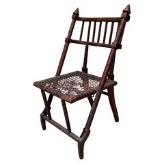 Silla auxiliar del Movimiento Estético, de George Jakob Hunzinger. Finales de 1800
