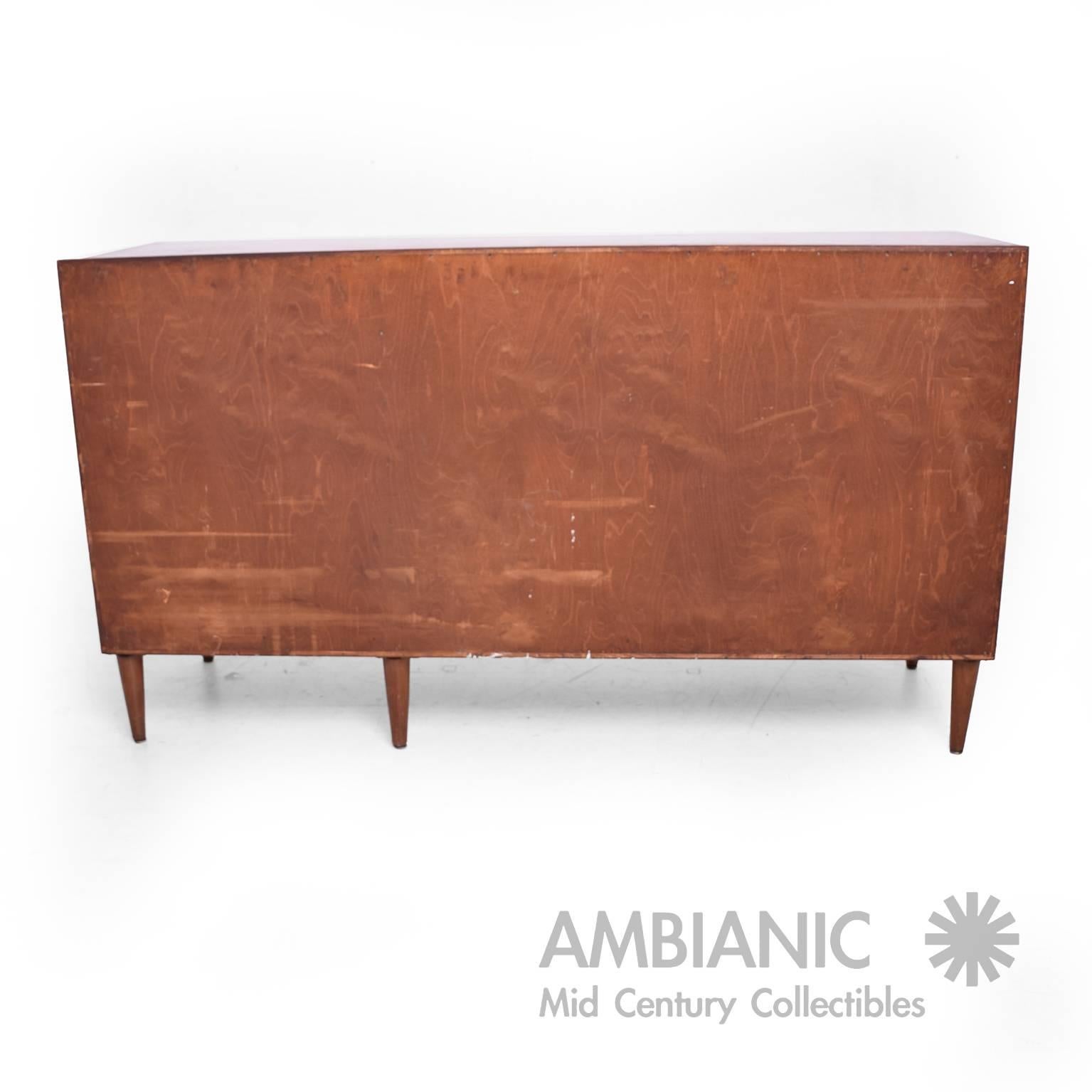 Scandinavian Modern Danish Modern Double Dresser Credenza in the Style of a Vodder