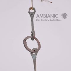 Mid-Century Modern Cast Bronze Bell Wind Chime after Soleri