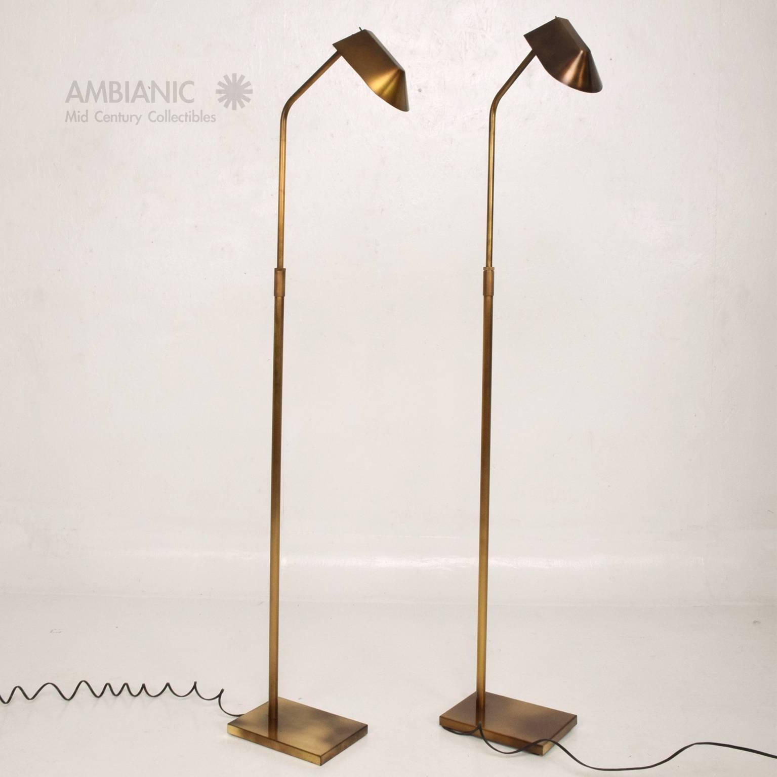 Brass Pair of Mid-Century Modern George Kovacs Reading Lamps