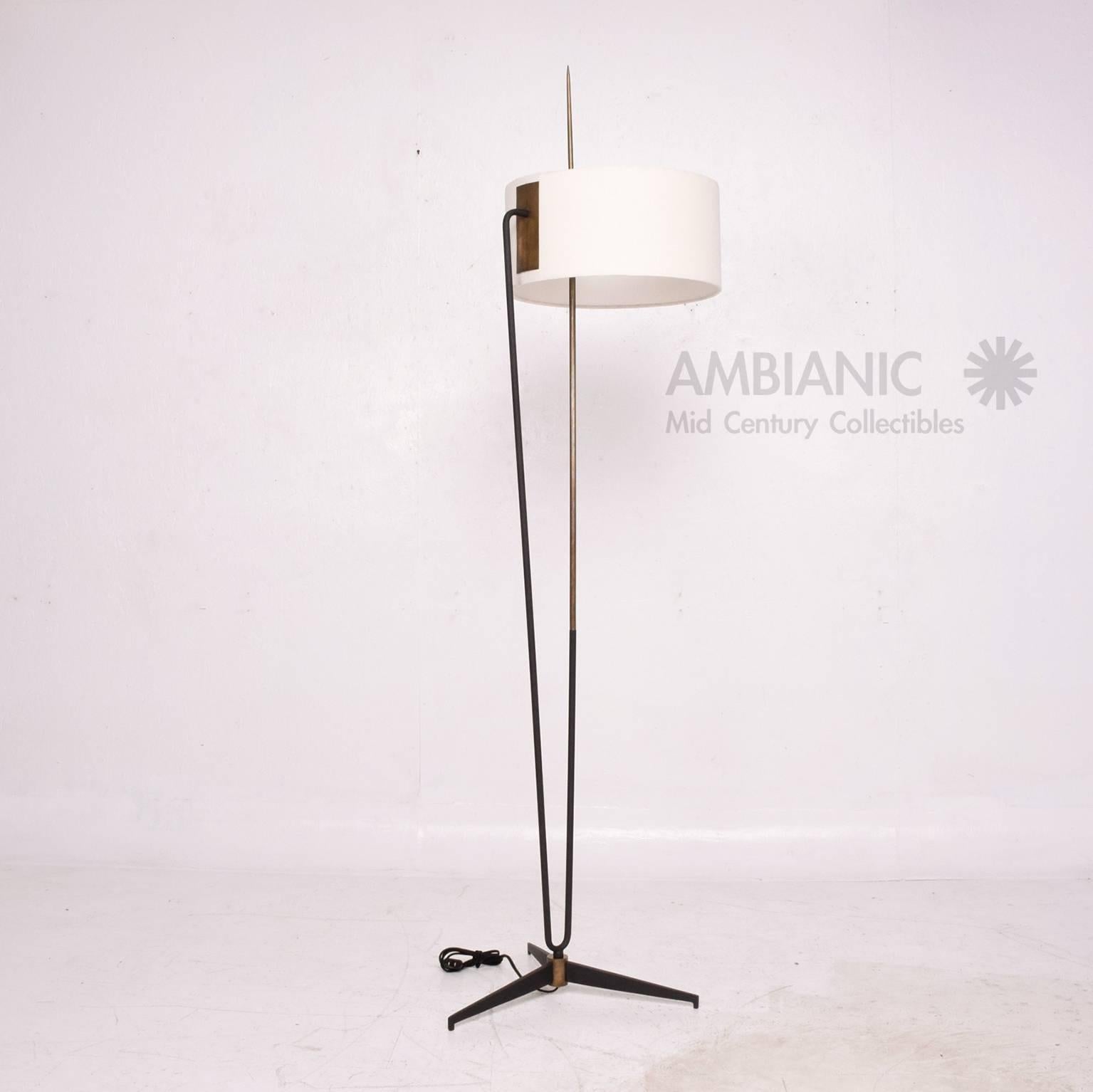 Mid-20th Century Pair of French Floor Lamps
