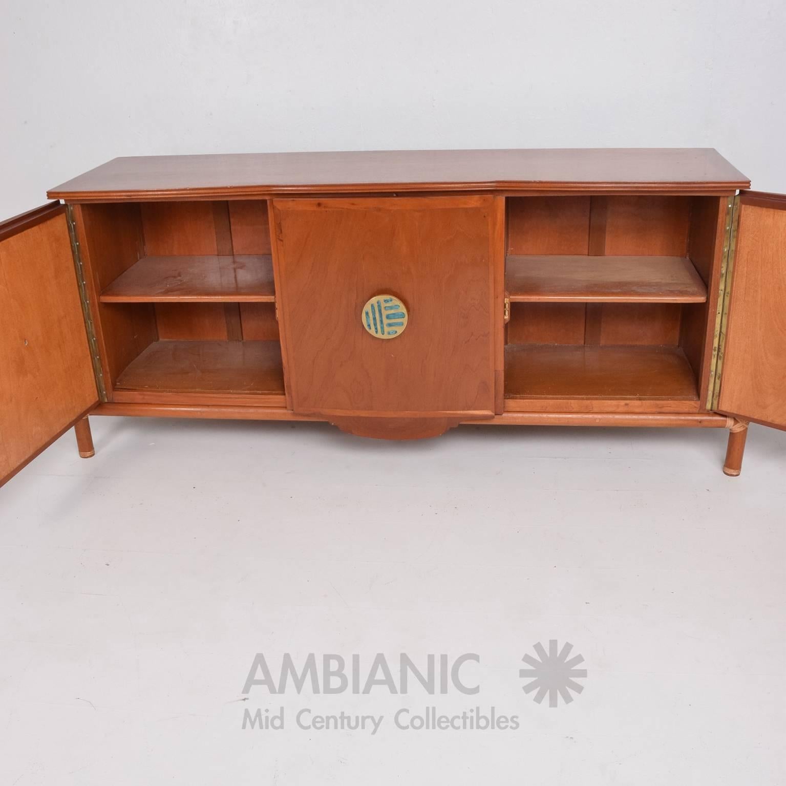 Mexican Modernist Credenza with Pepe Mendoza Pulls, Frank Kyle 1