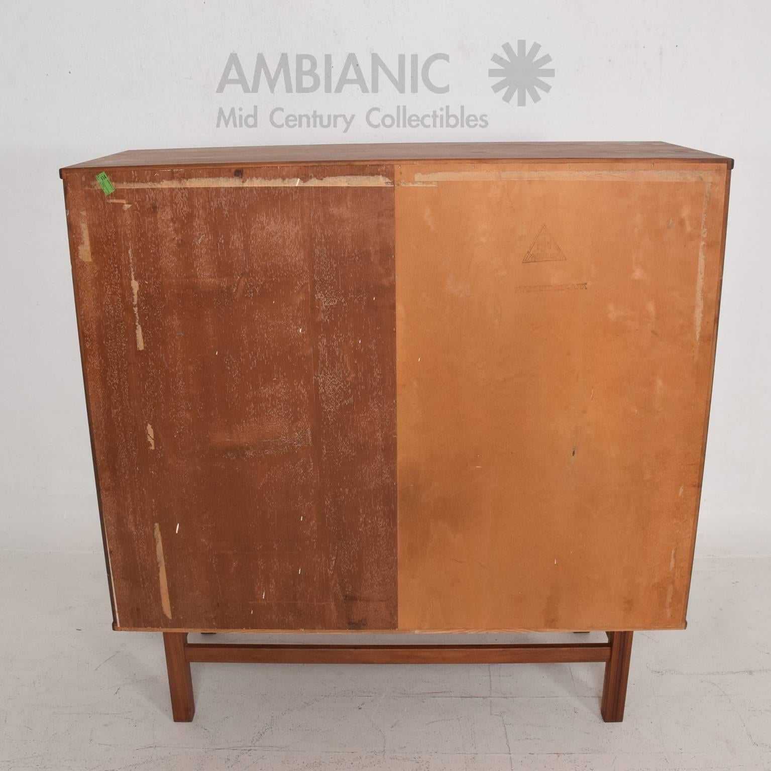 Oiled Nils Jonsson Teak Highboy Tall Dresser Danish Modern