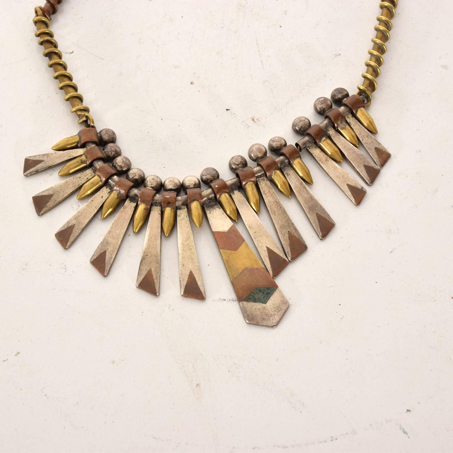Mid-Century Modern Midcentury Mexican Modernist Reversible Necklace