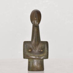 Modern Bronze Sculpture "Fertility Goddess Statue" Giacometti Style