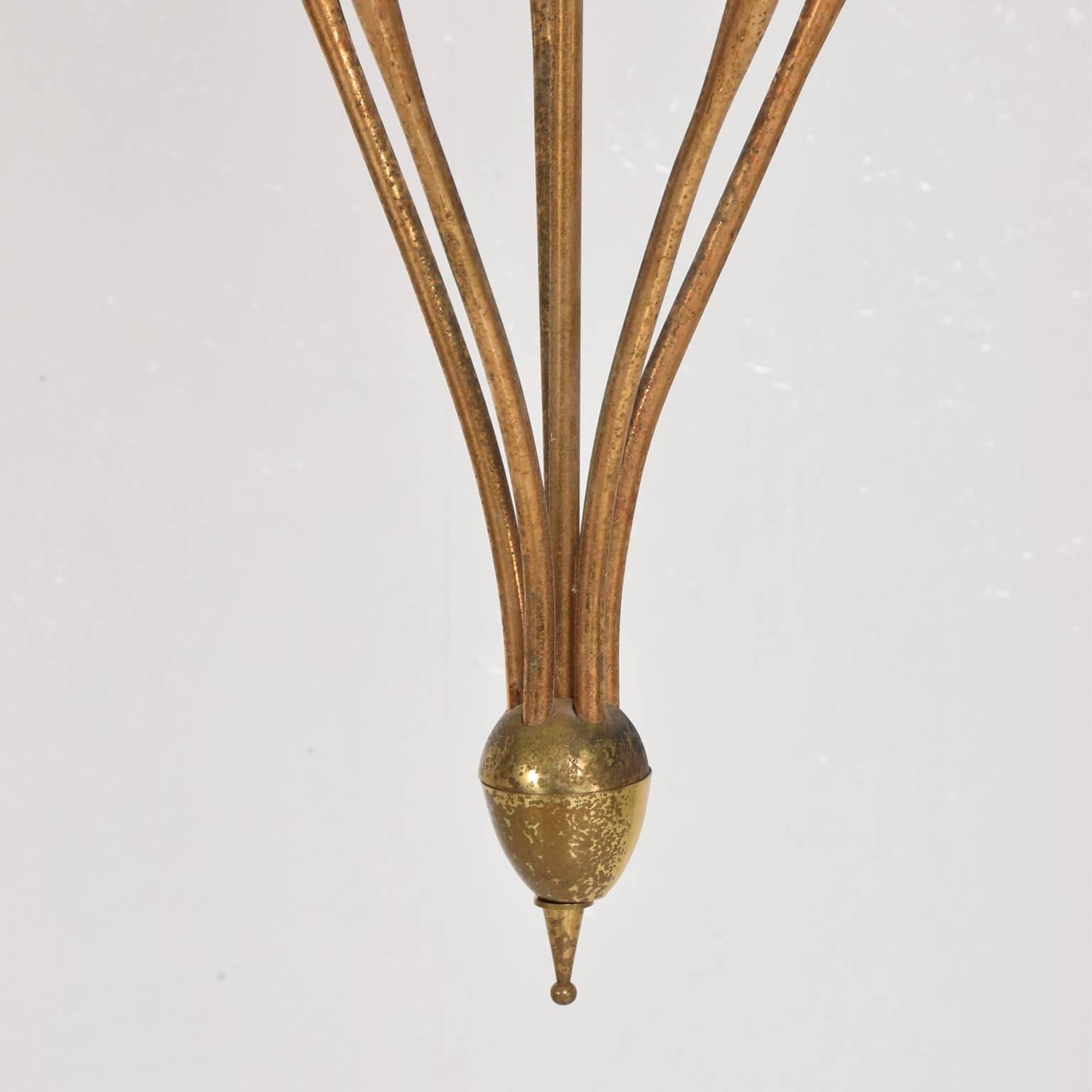 Mid-Century Modern Mid Century Modern Italian Chandelier by Guglielmo Ulrich For Sale