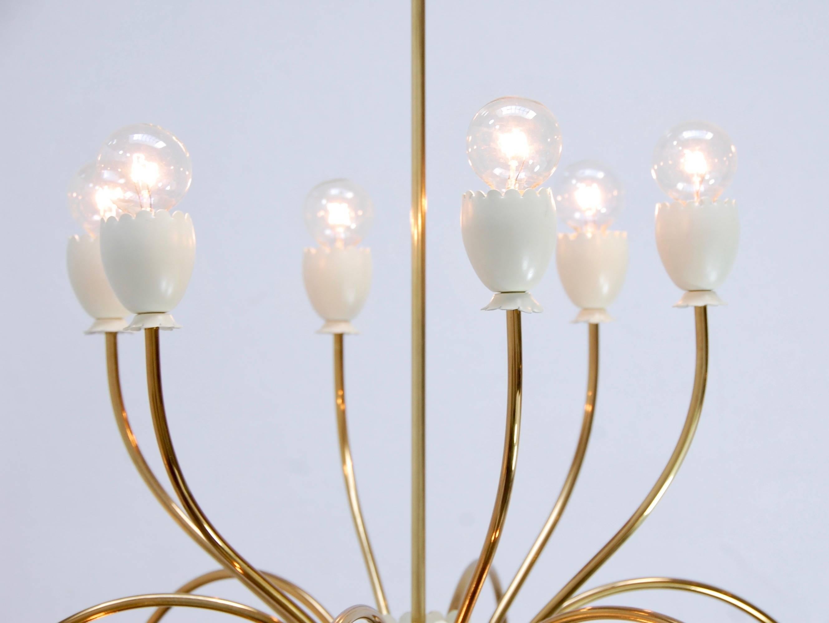 Twelve-Light Botanical Chandelier 2