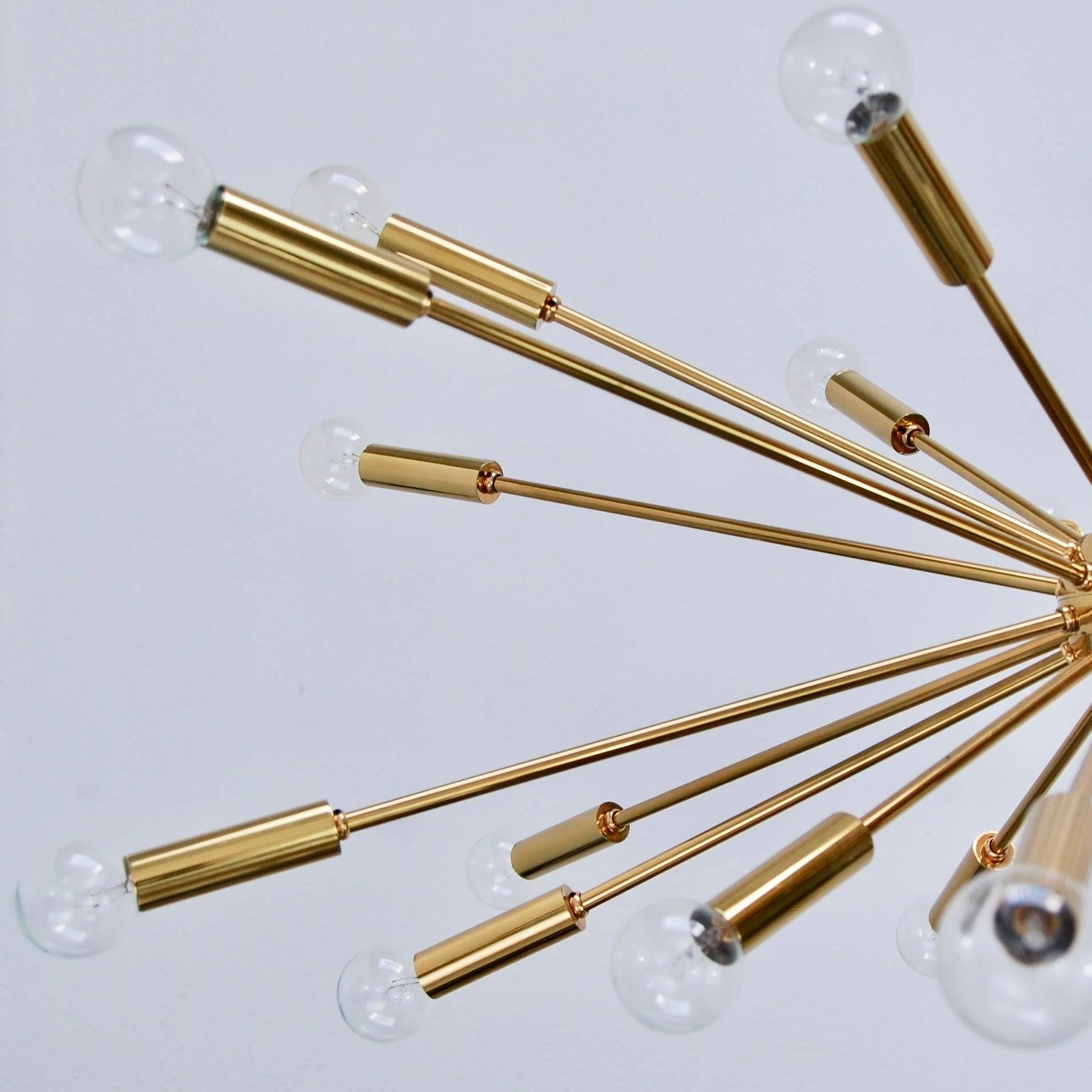 Contemporary Brass Sputnik in the Manner of Gino Sarfatti For Sale