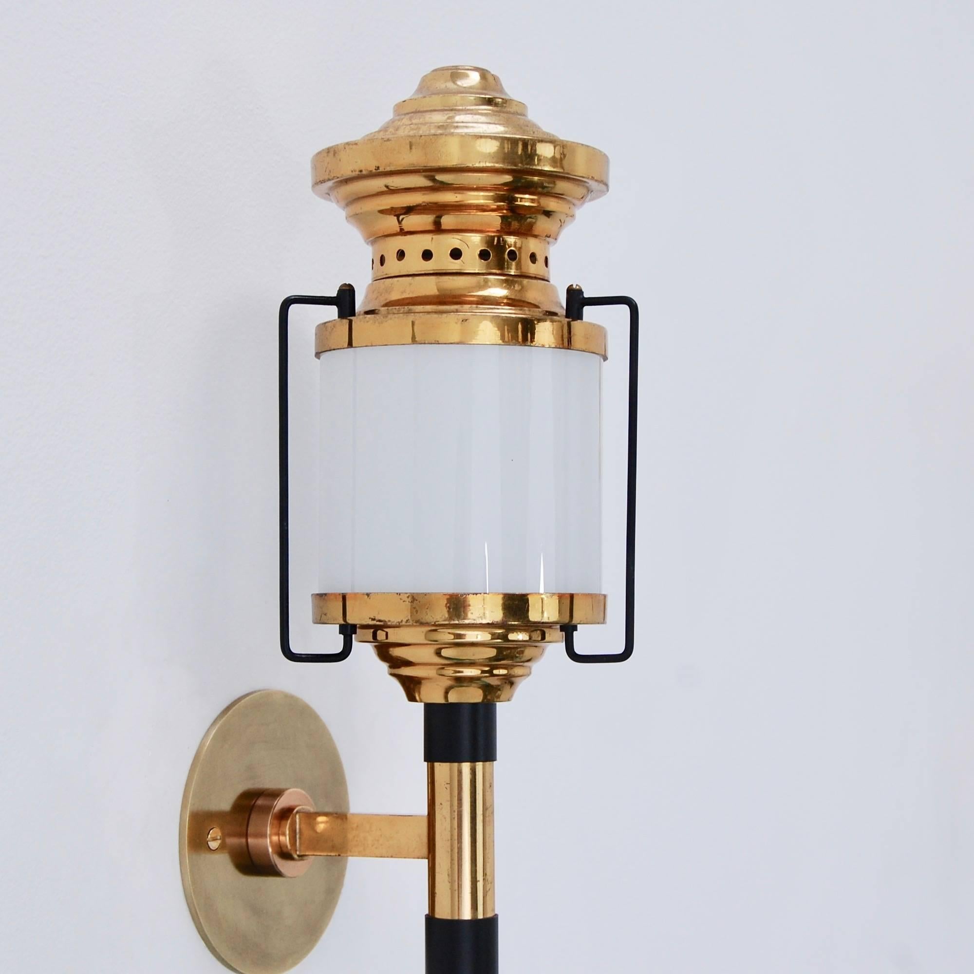 Brass Indoor Outdoor Modernist Lanterns
