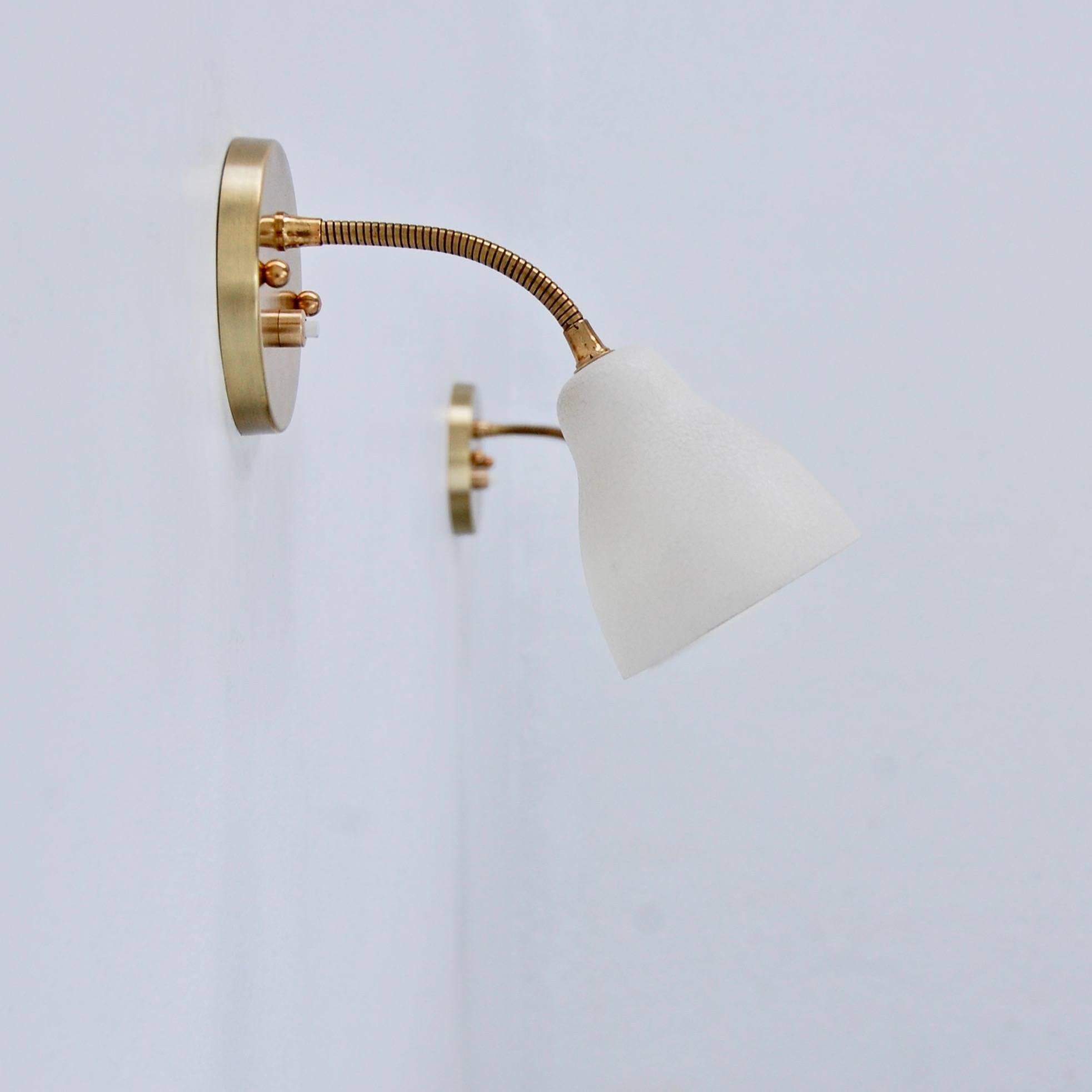 Mid-Century Modern Petite French Gooseneck Sconces