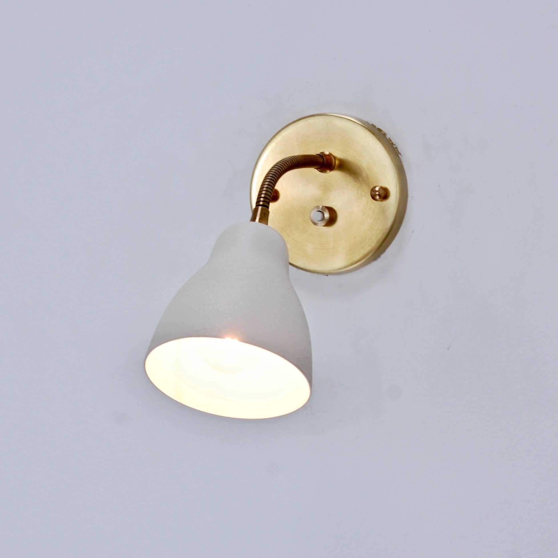 Mid-20th Century Petite French Gooseneck Sconces