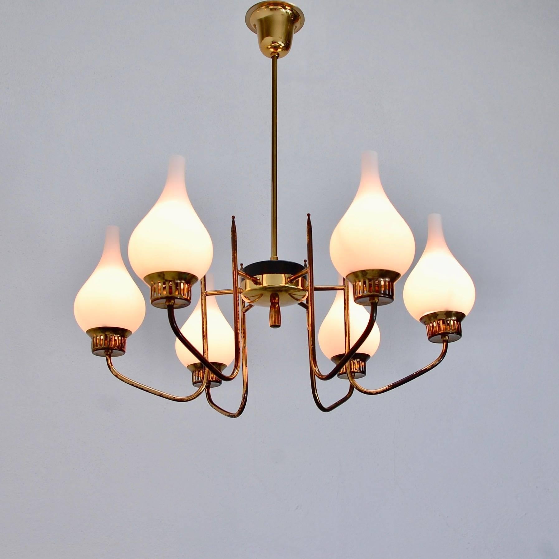 Mid-Century Modern Italian 1950s Chandelier