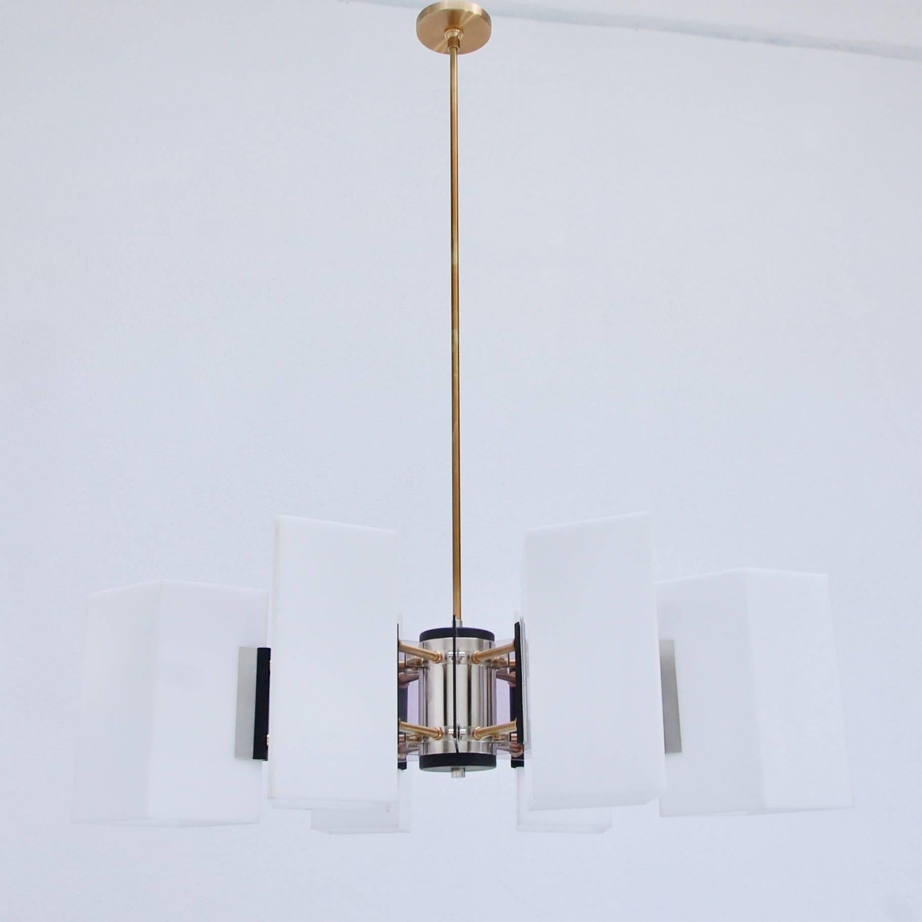 Mid-20th Century Large Stilux Chandelier For Sale