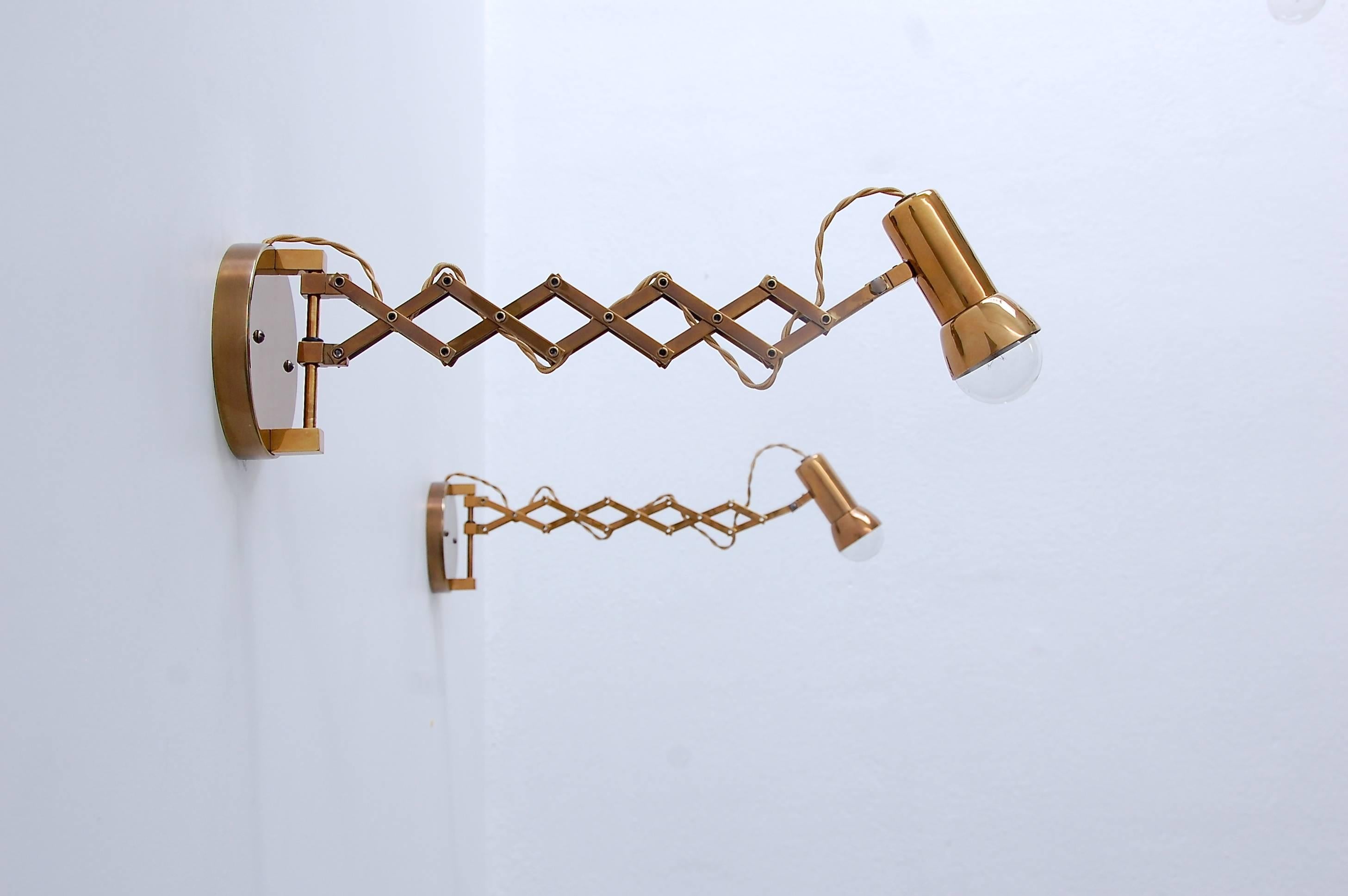 Mid-Century Modern Egoluce Scissor Sconces