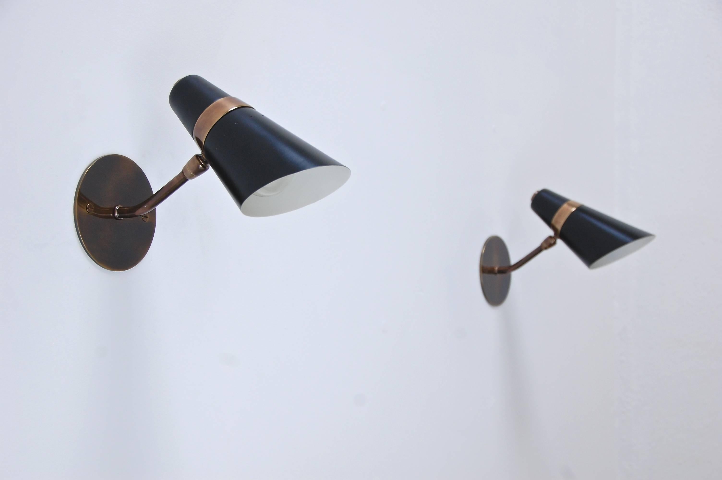 Mid-20th Century Directional Reading Sconces