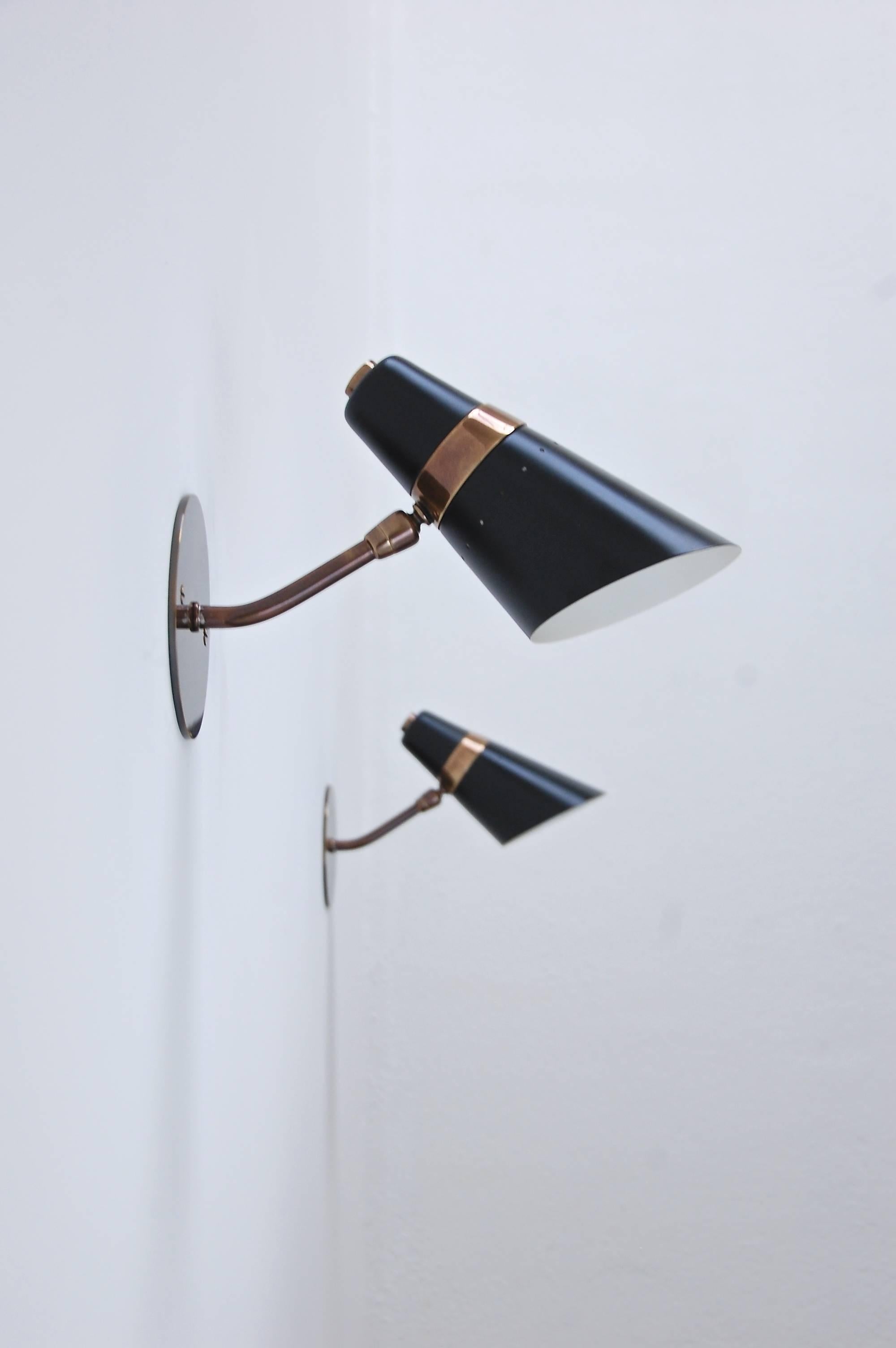 Mid-Century Modern Directional Reading Sconces