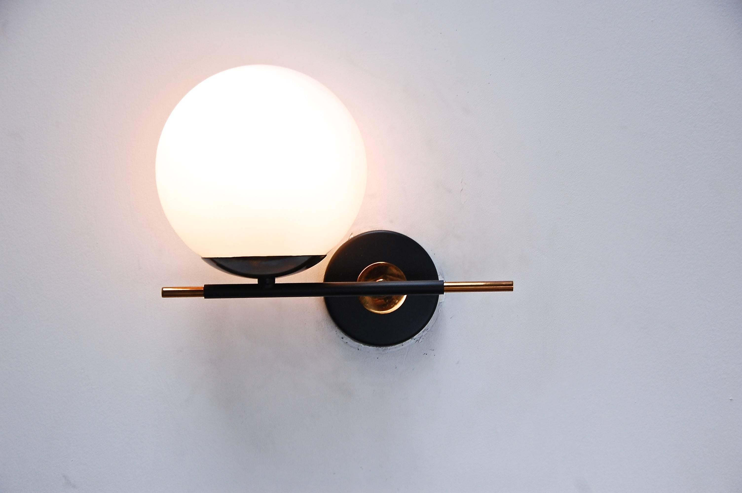 Mid-20th Century Globe Sconces from Italy