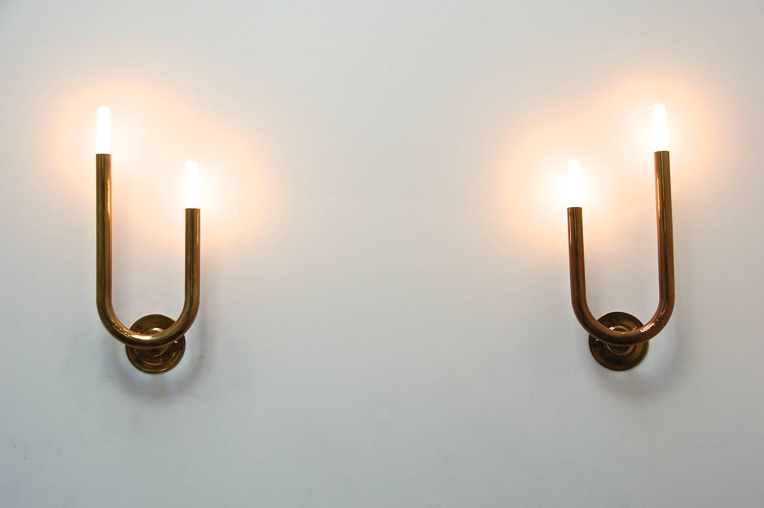 Contemporary LU Wall Sconces by Lumfardo Luminaires For Sale