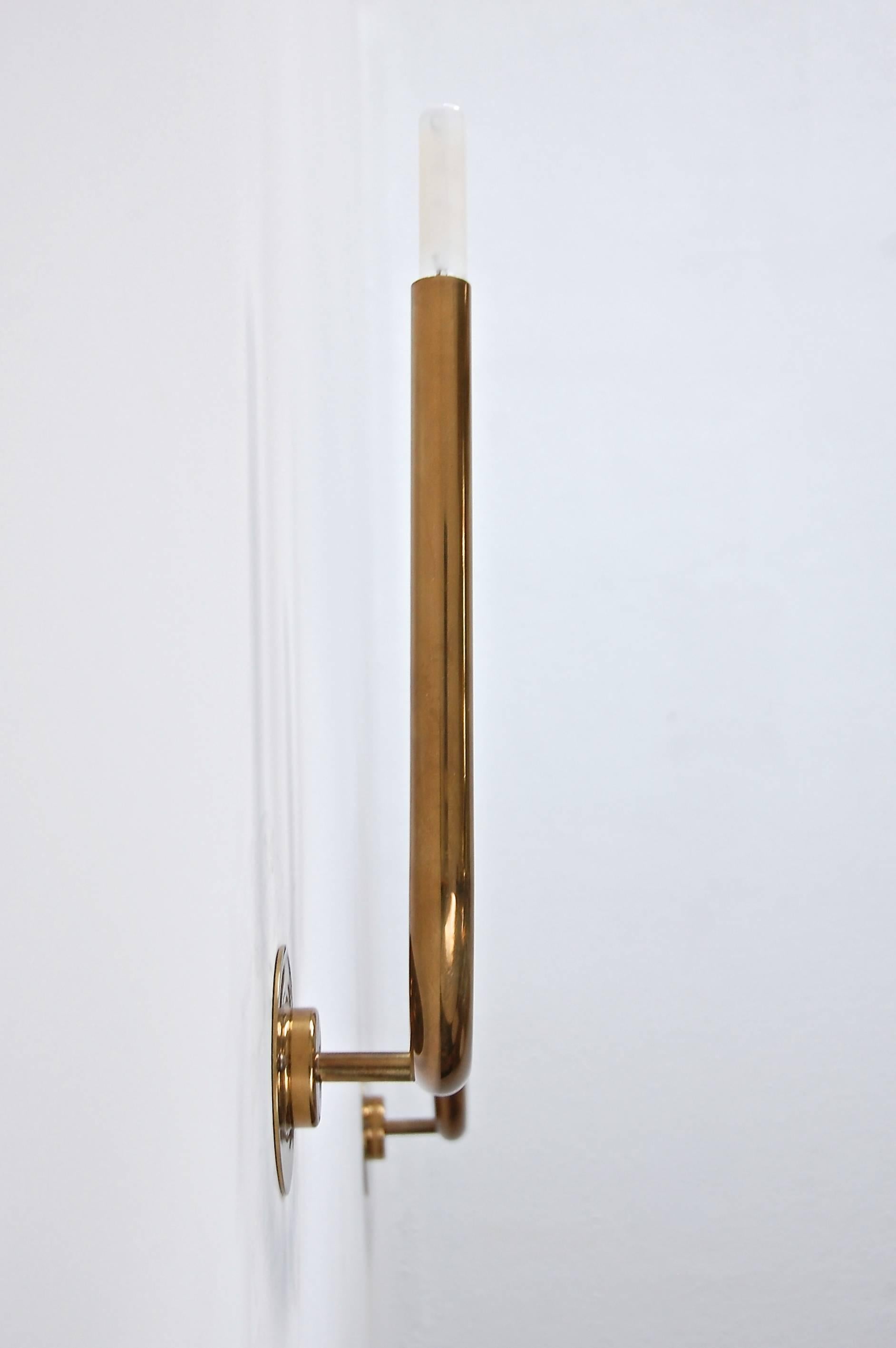 Mid-Century Modern LU Wall Sconces by Lumfardo Luminaires For Sale