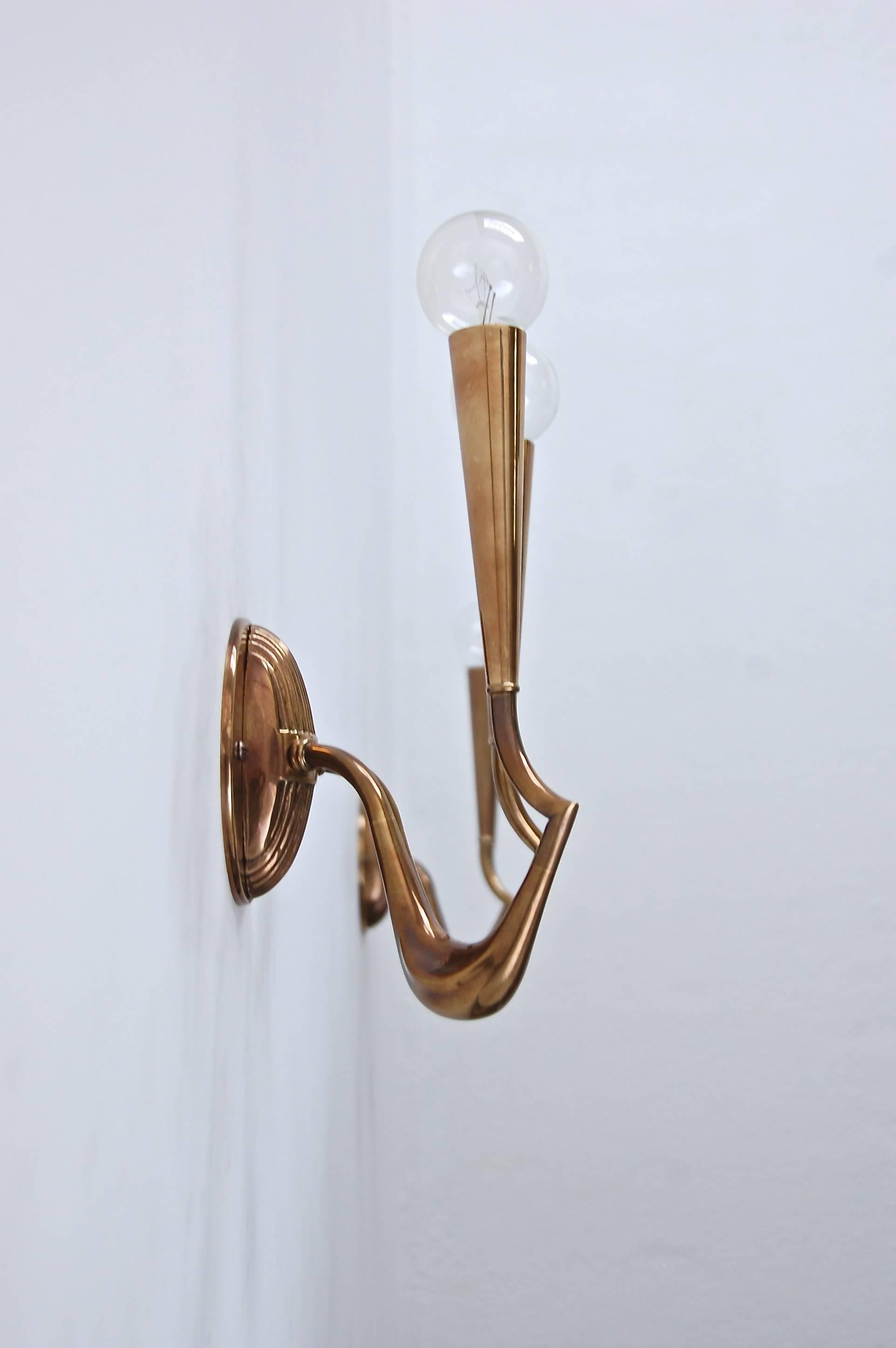 Mid-Century Modern Late 1940s Italian Sconces