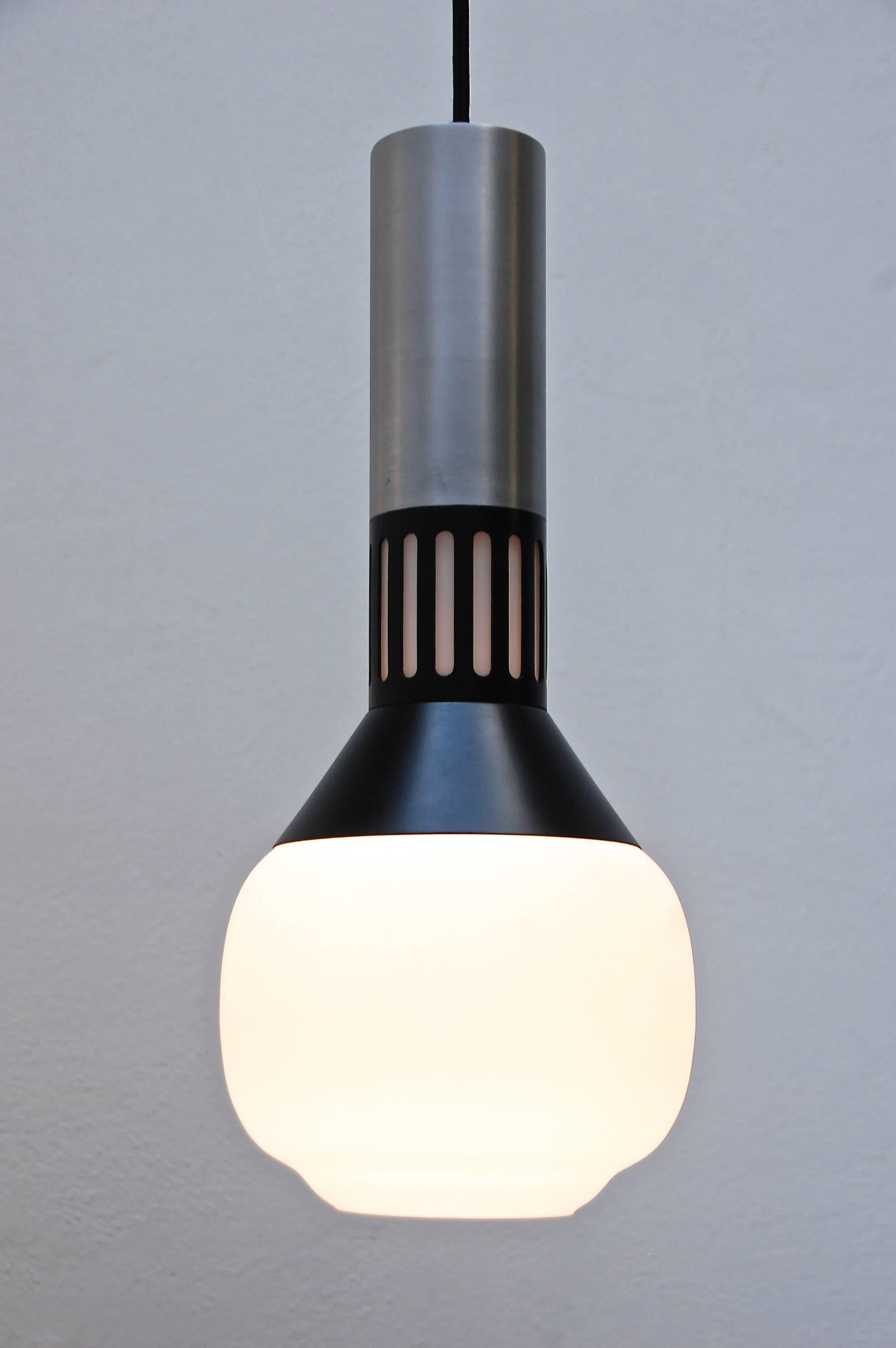 Brushed Six Stilnovo Pendants from Italy For Sale