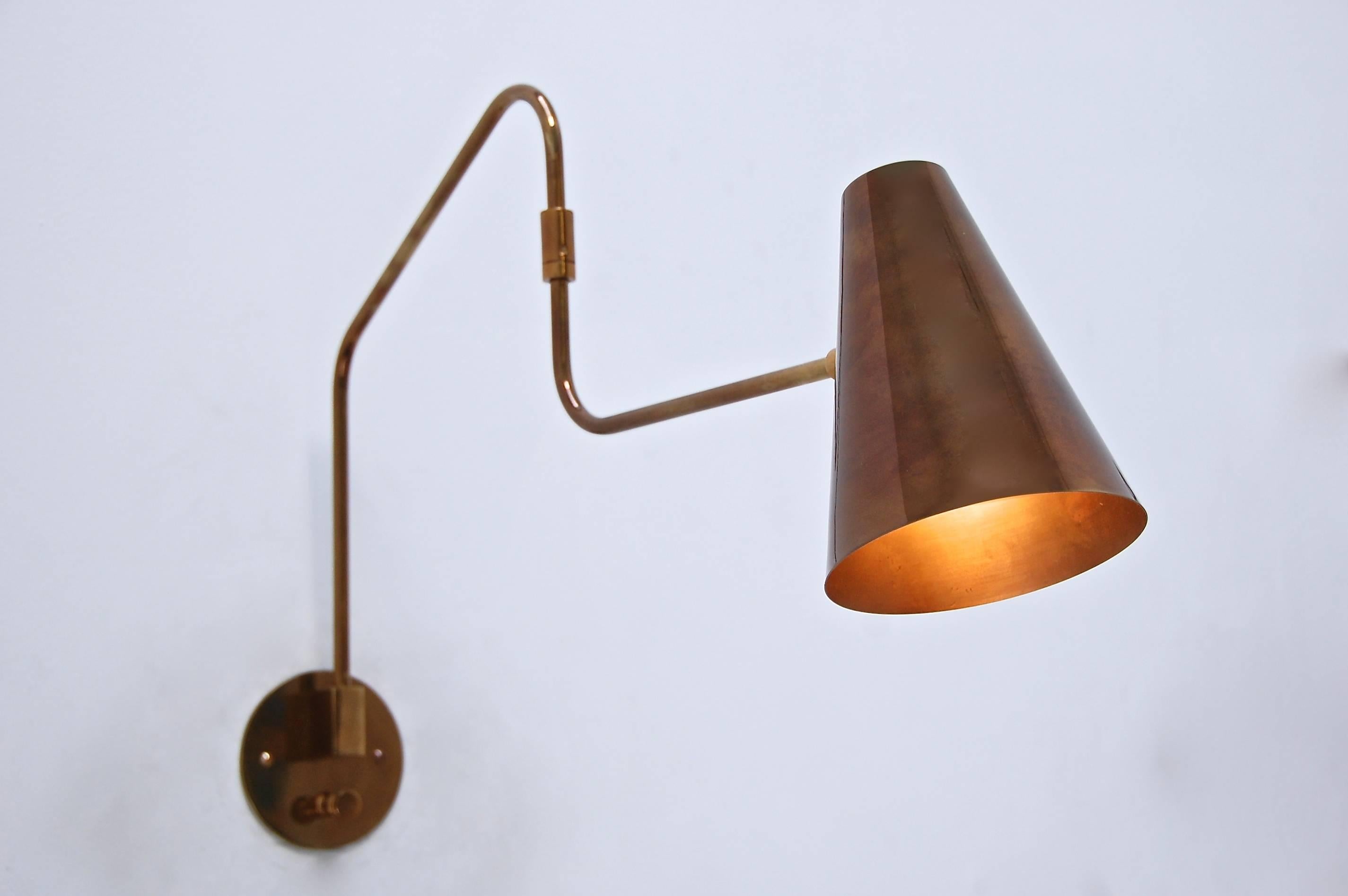 Beautiful brass LU swing sconces.
Priced individually.
Measures: Height 15”,
depth/length: 25.25”, 
shade height: 7”,
shade width 5”,
backplate 4”.
 