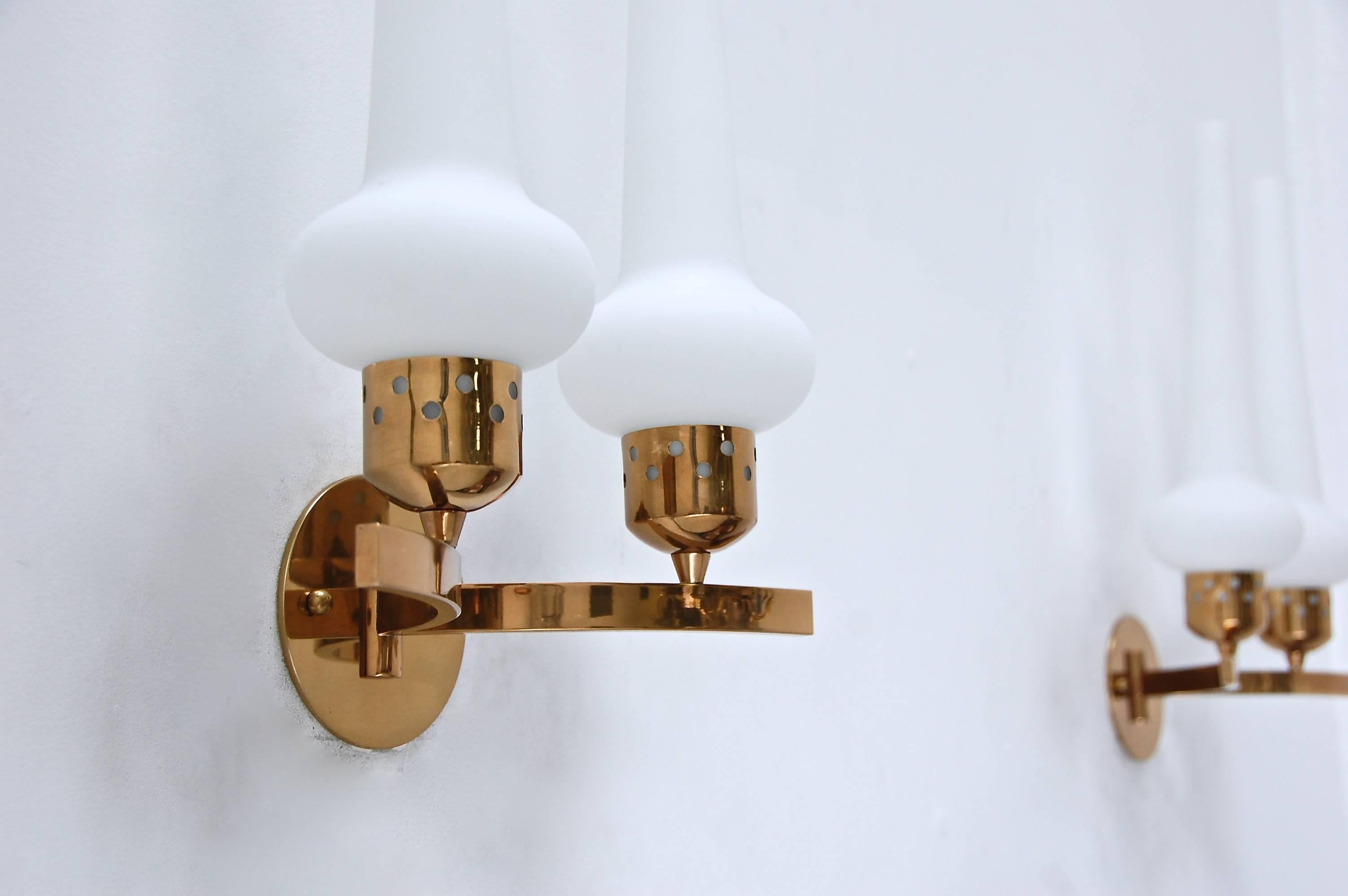 Double Shade Italian Sconces For Sale 3
