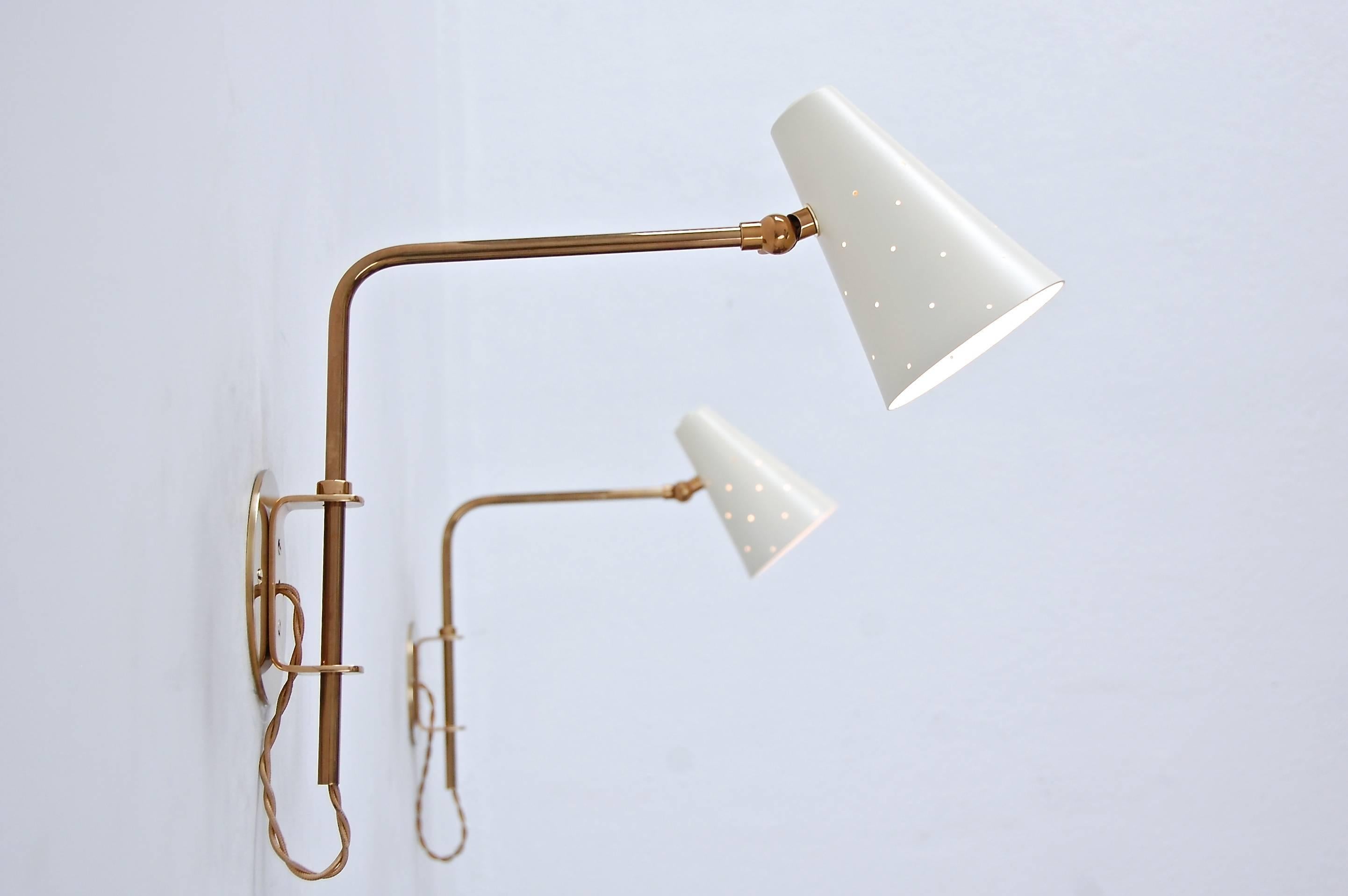 Patinated LUbrary Sconce by Lumfardo Luminaires For Sale