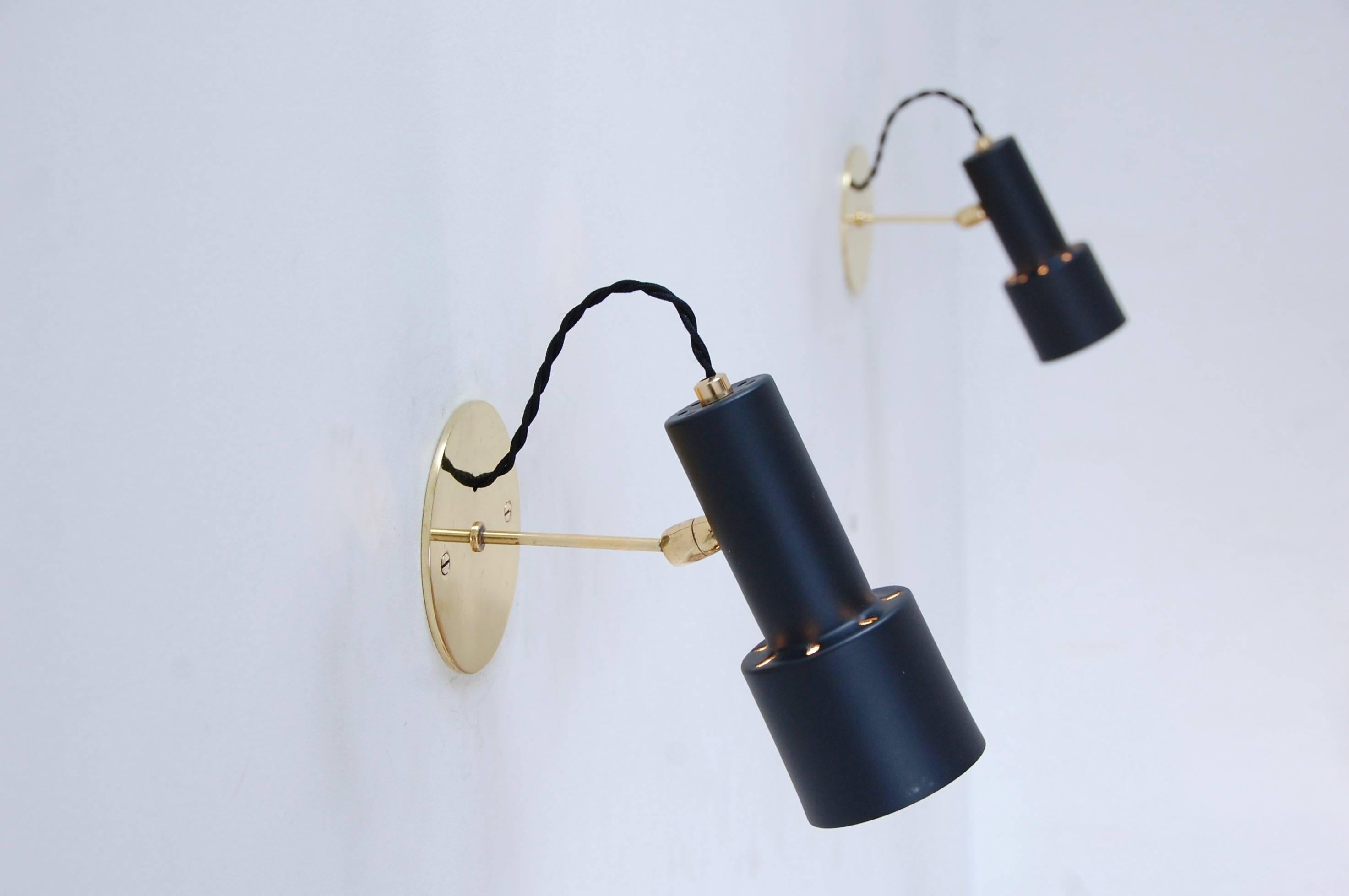 Mid-Century Modern 1950s Stilnovo Style Sconces