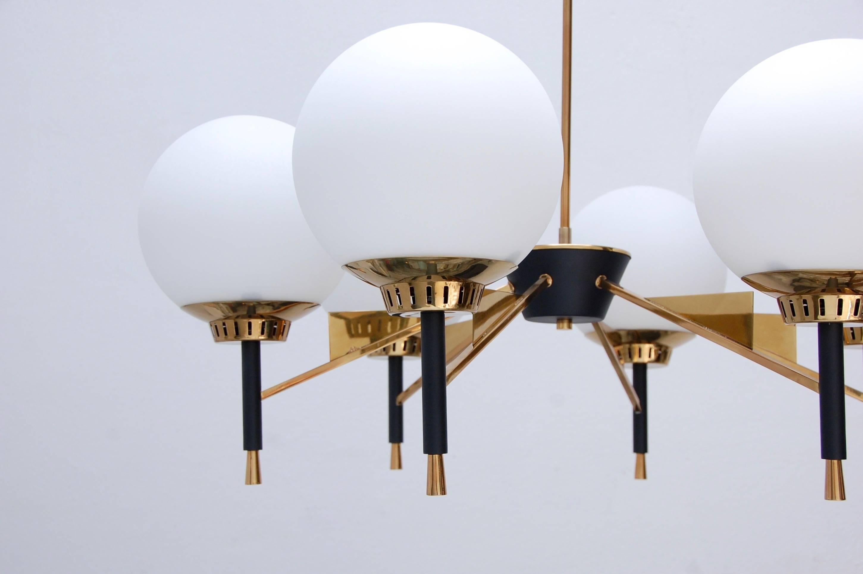 Mid-Century Modern 1950s Dining Chandelier from Italy