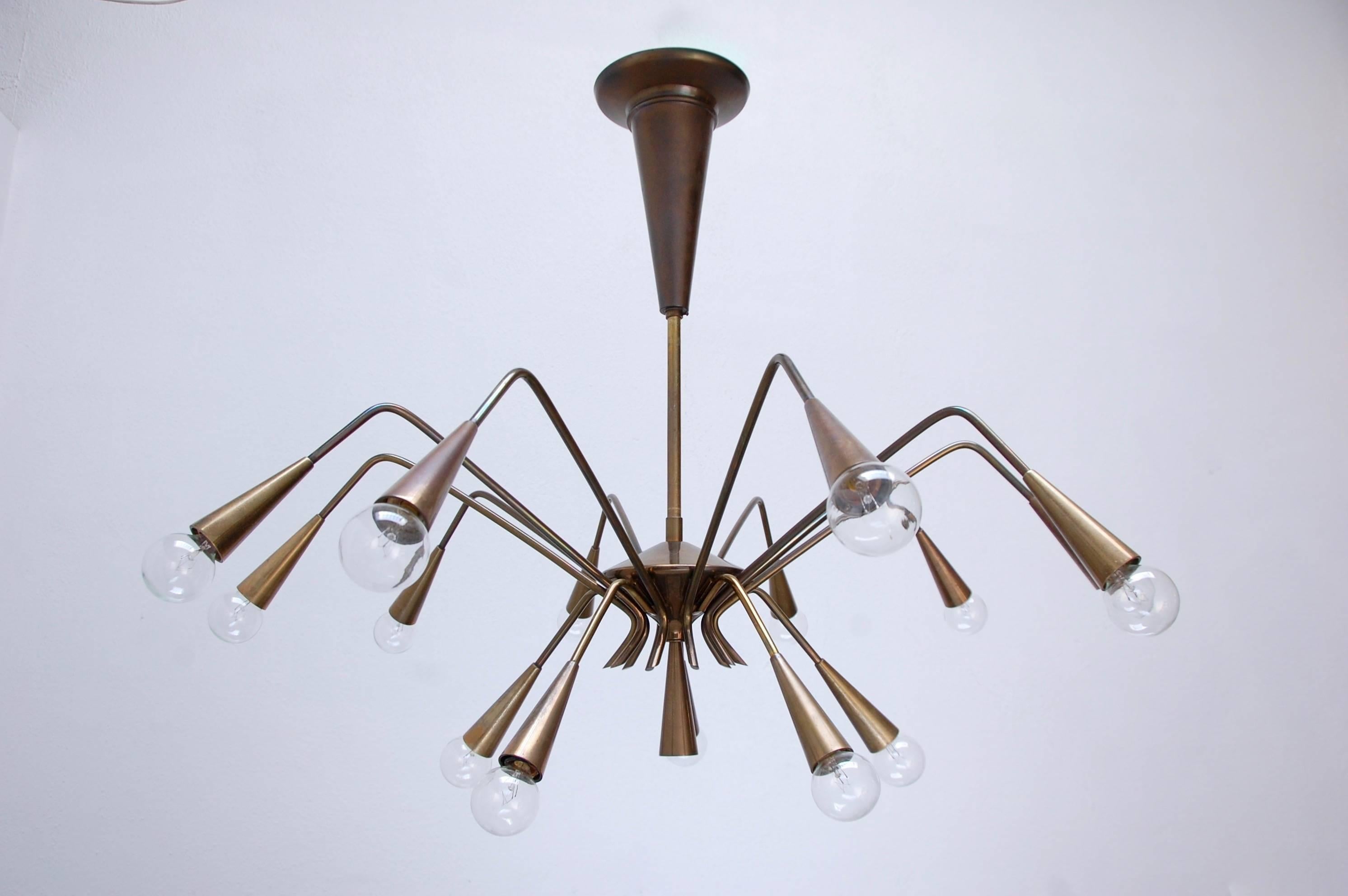 Mid-Century moderno Lampadario Sputnik di Lumi in vendita