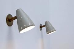 Mid-Century Perforated American Sconces