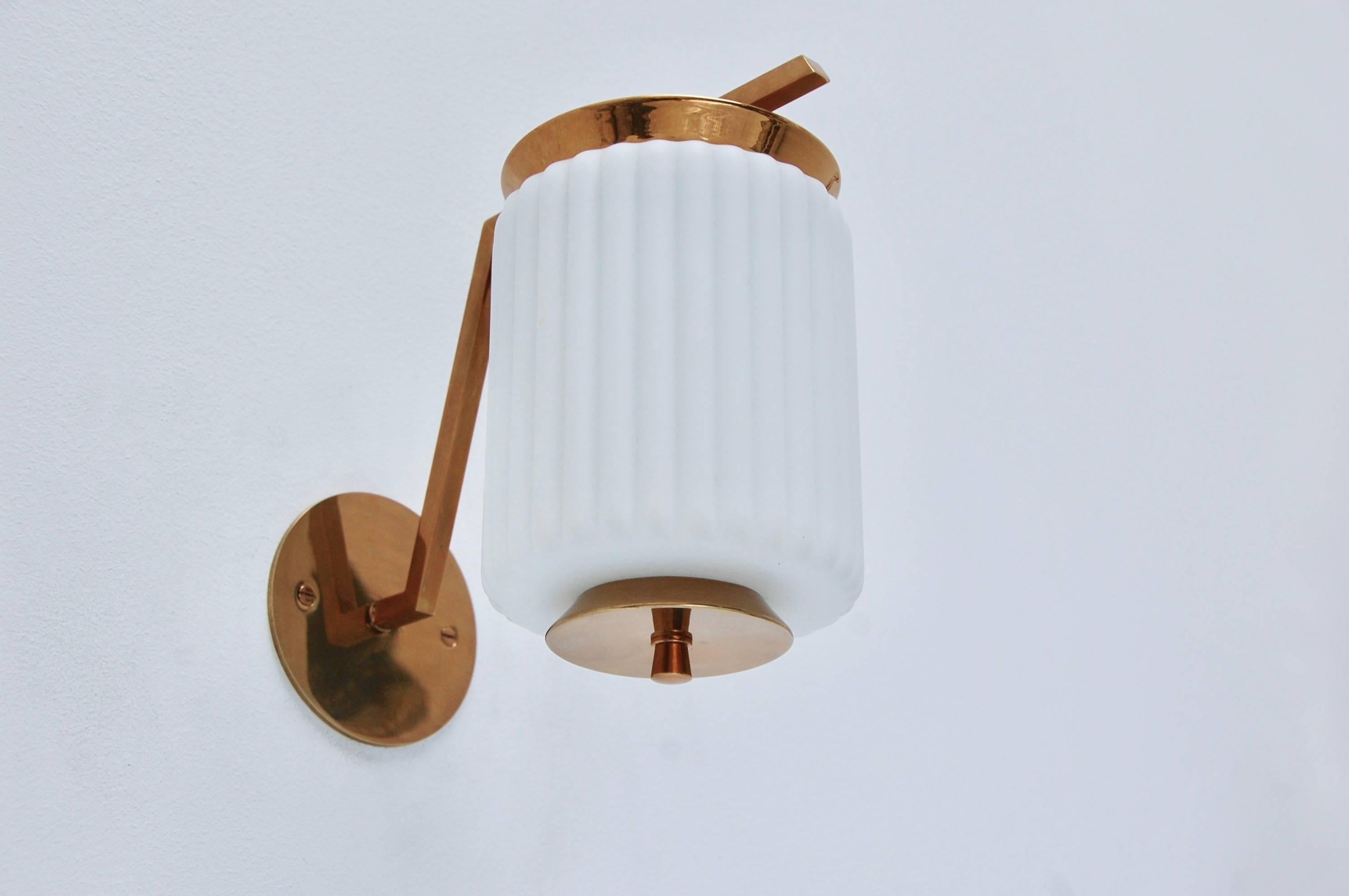 Italian Riveted Cylinder Sconces 3
