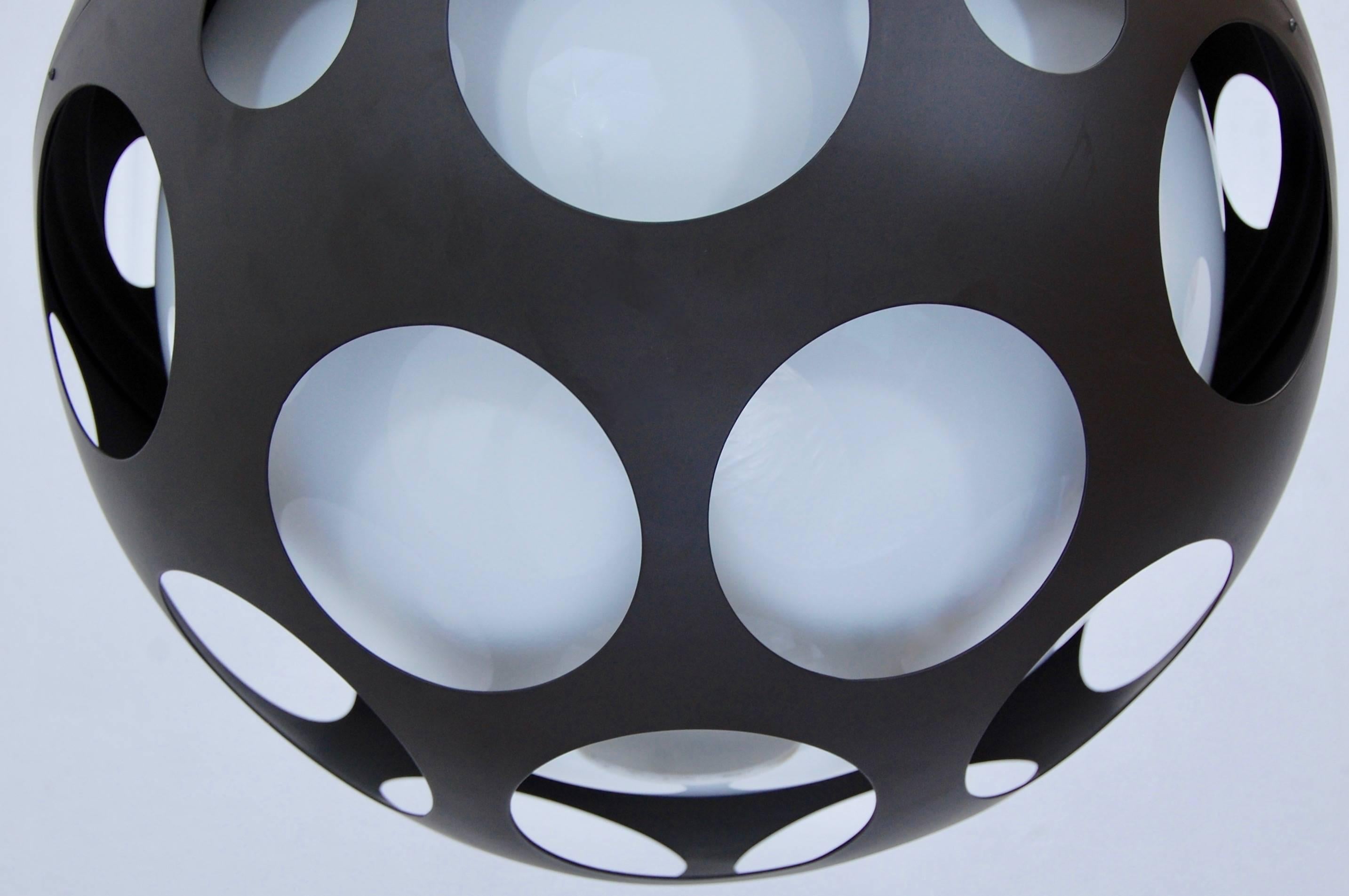 Contemporary Large Perforated Globe Pendant