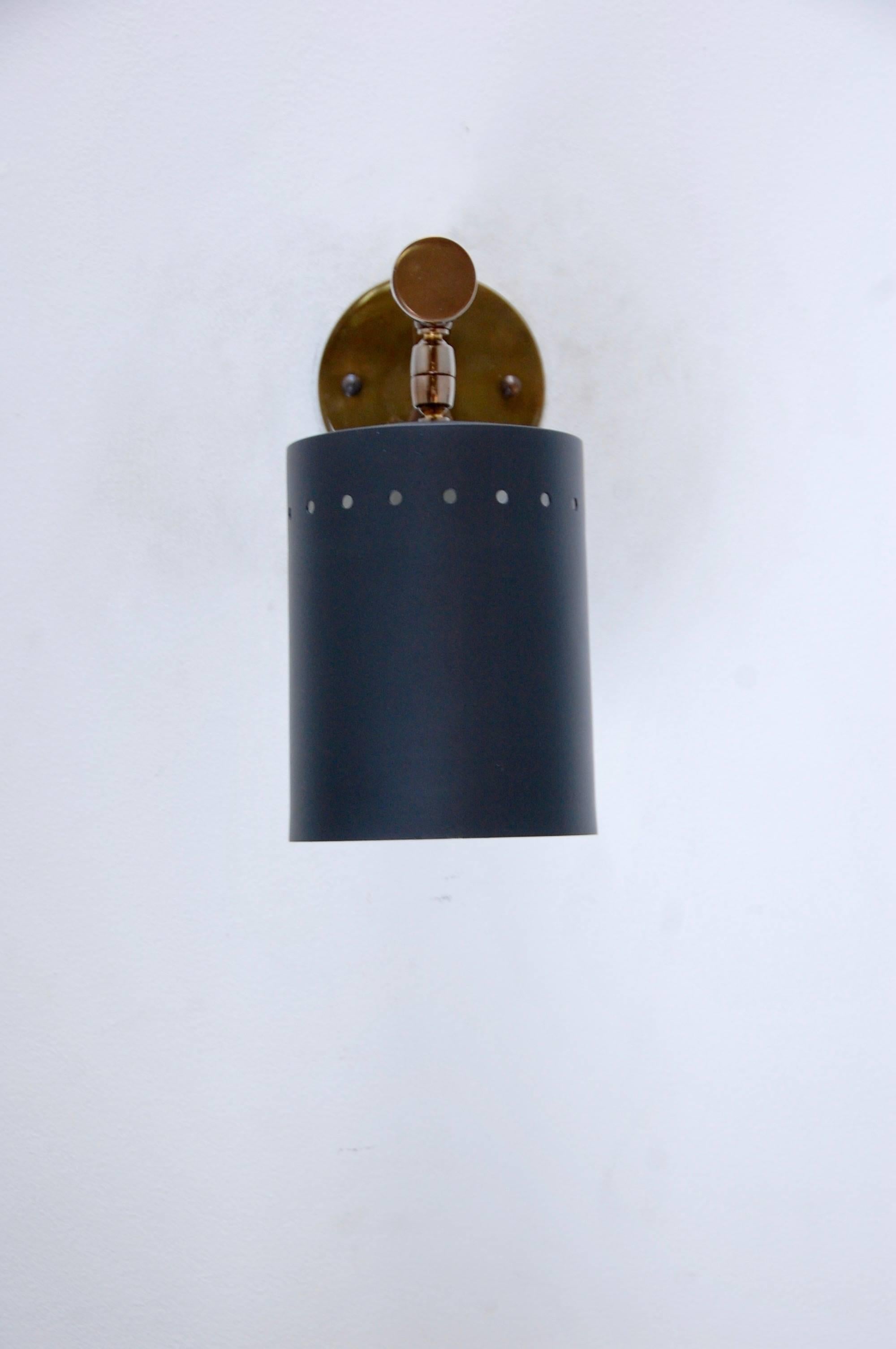 Mid-20th Century Directional Cylinder Sconces