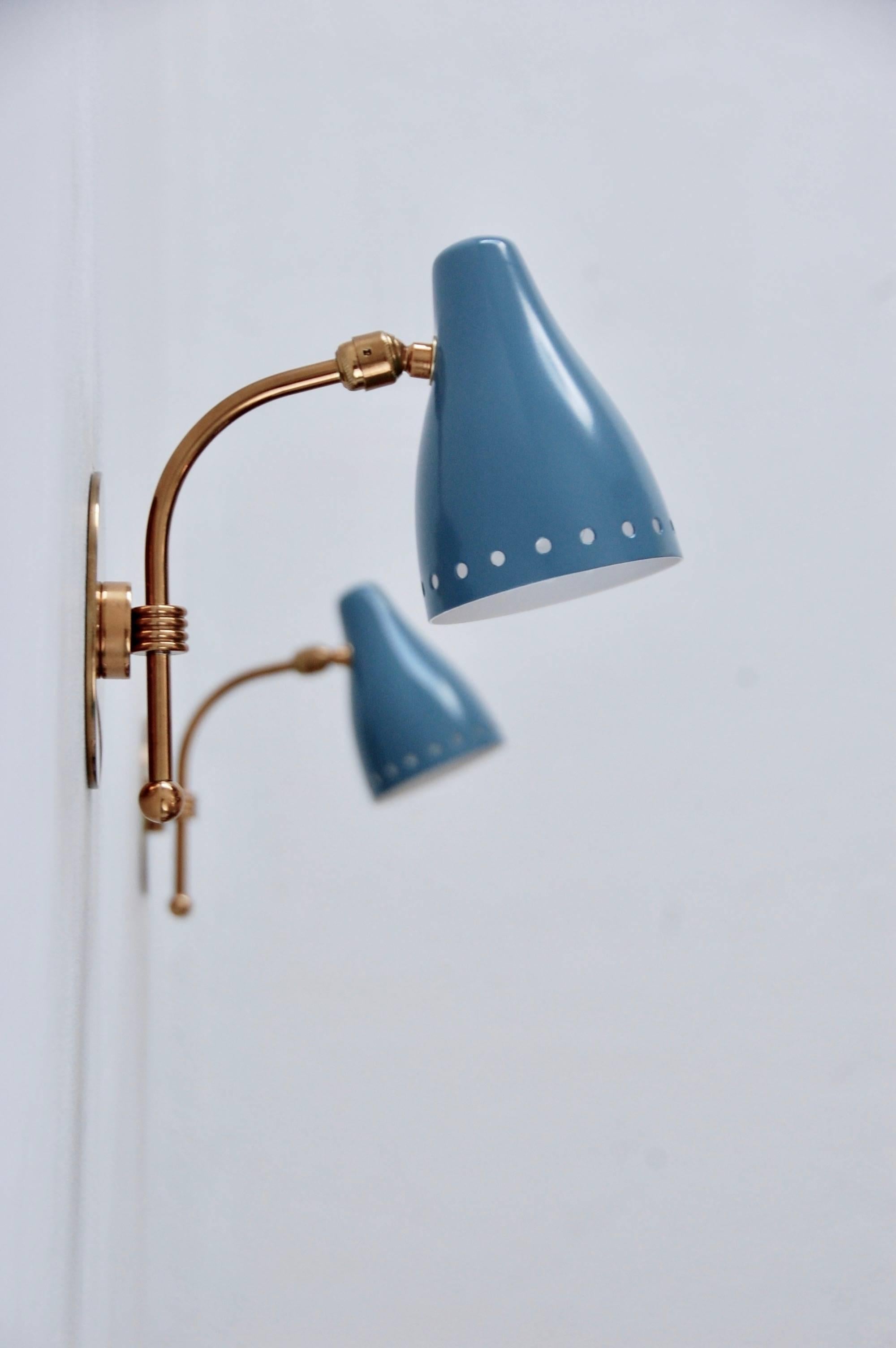 Italian Reading Sconces In Excellent Condition In Los Angeles, CA