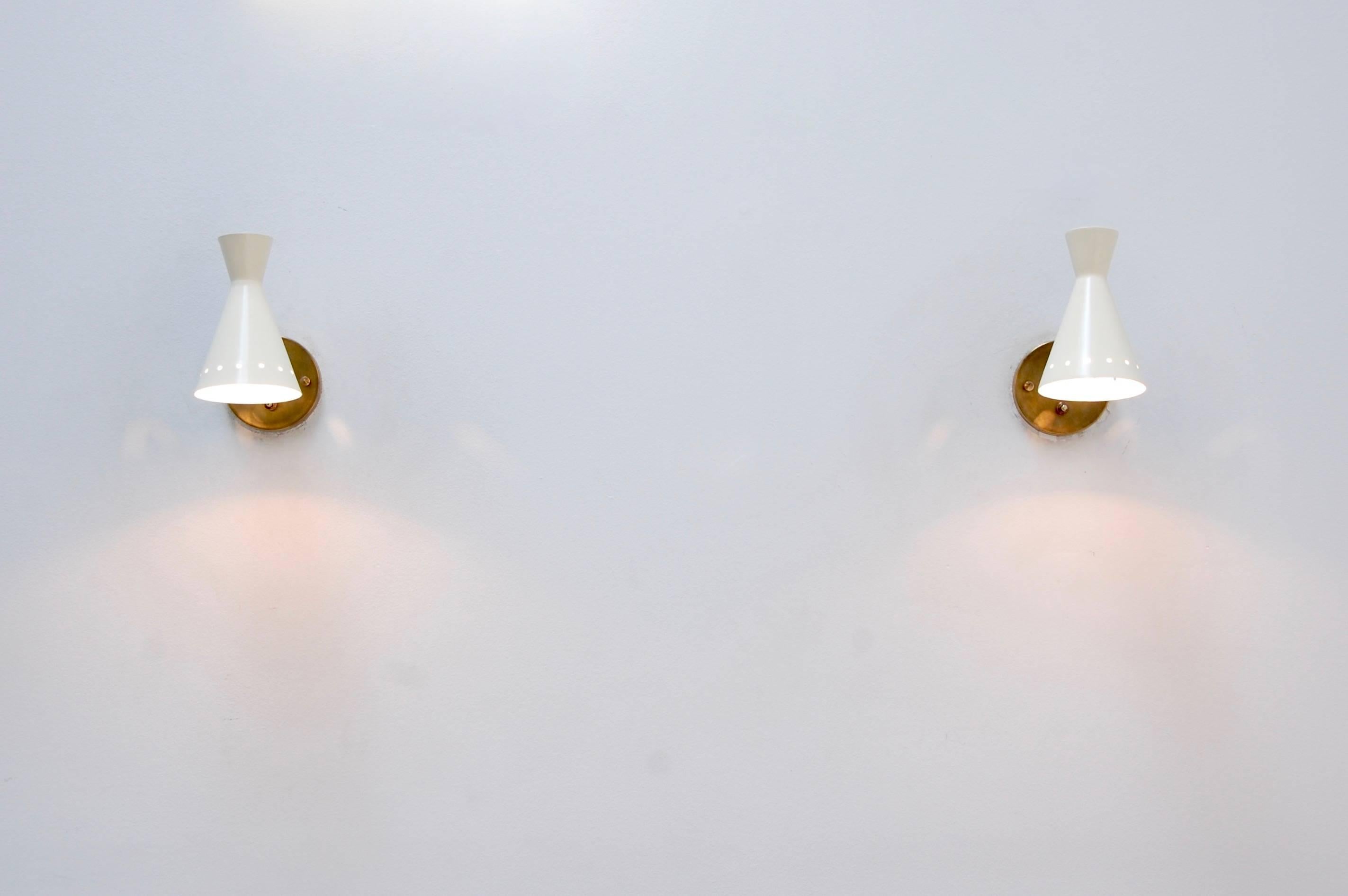 Perforated Articulating Sconce In Excellent Condition For Sale In Los Angeles, CA