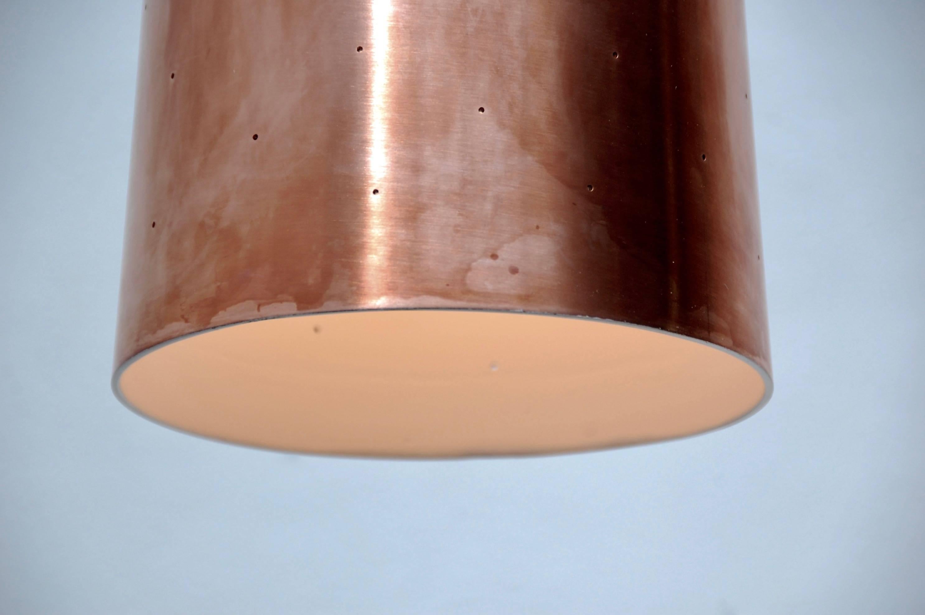 Copper LUrco CP Pendant by Lumfardo Luminaires For Sale
