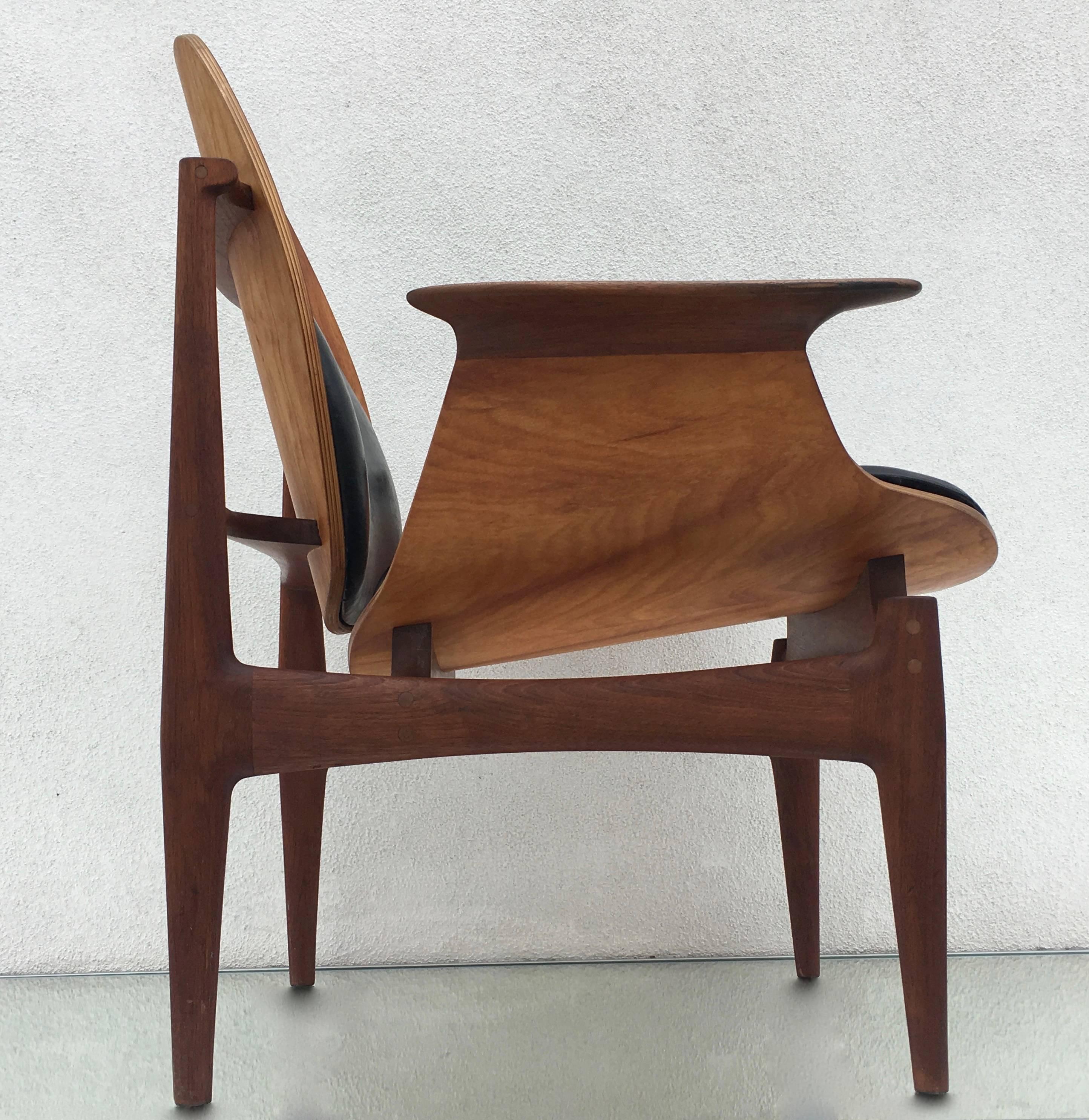 Mid-Century Modern Stunning One off 1/1 Studio Chair by John McWilliams, California, circa 1960s For Sale