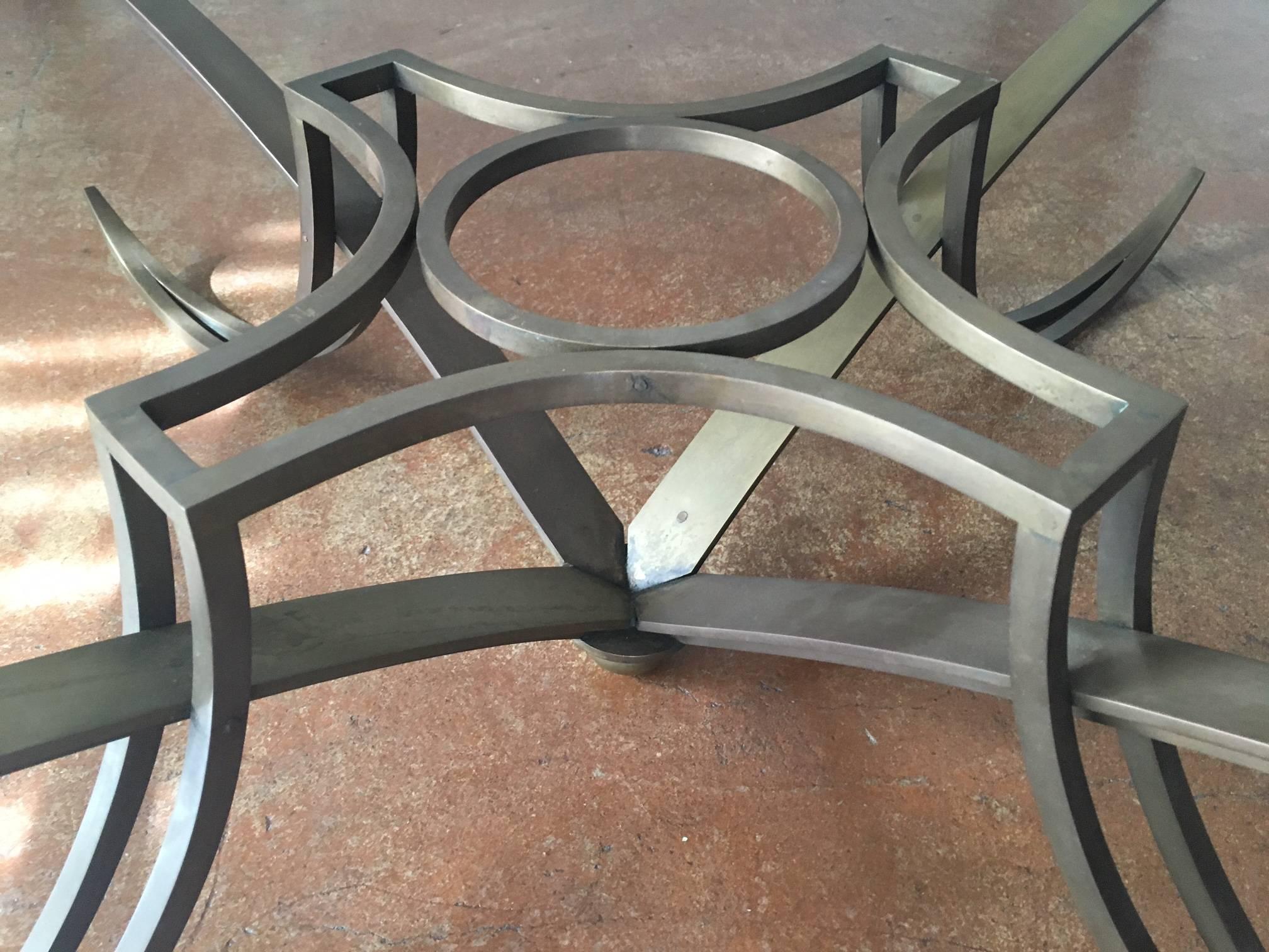 Stunning Arturo Pani, Solid Brass Sculptural Coffee Table, Mexico City, 1950 In Good Condition In San Diego, CA
