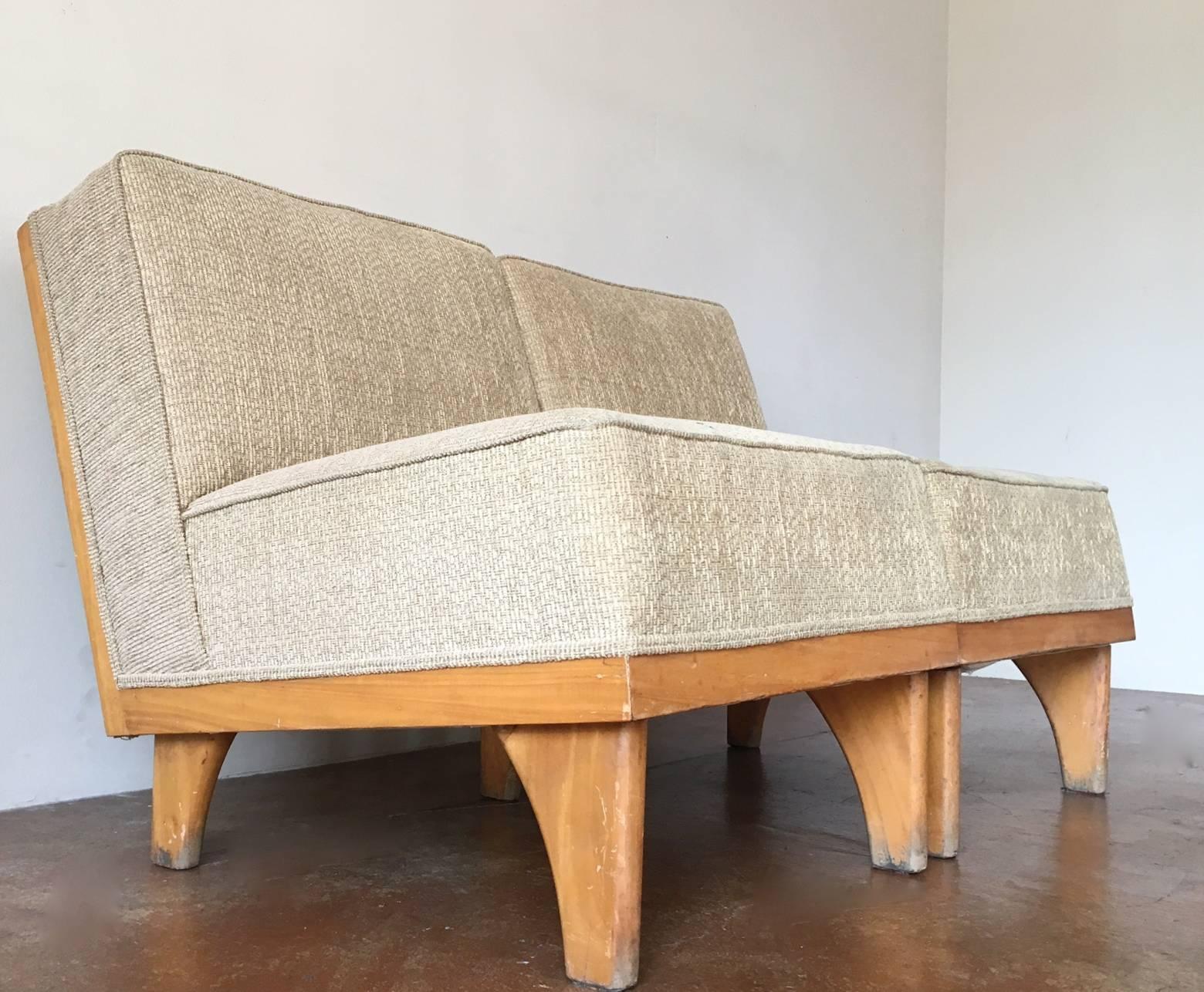 Mid-Century Modern Very Rare Michael Van Beuren Lounge Chairs for Domus, Mexico, 1950s
