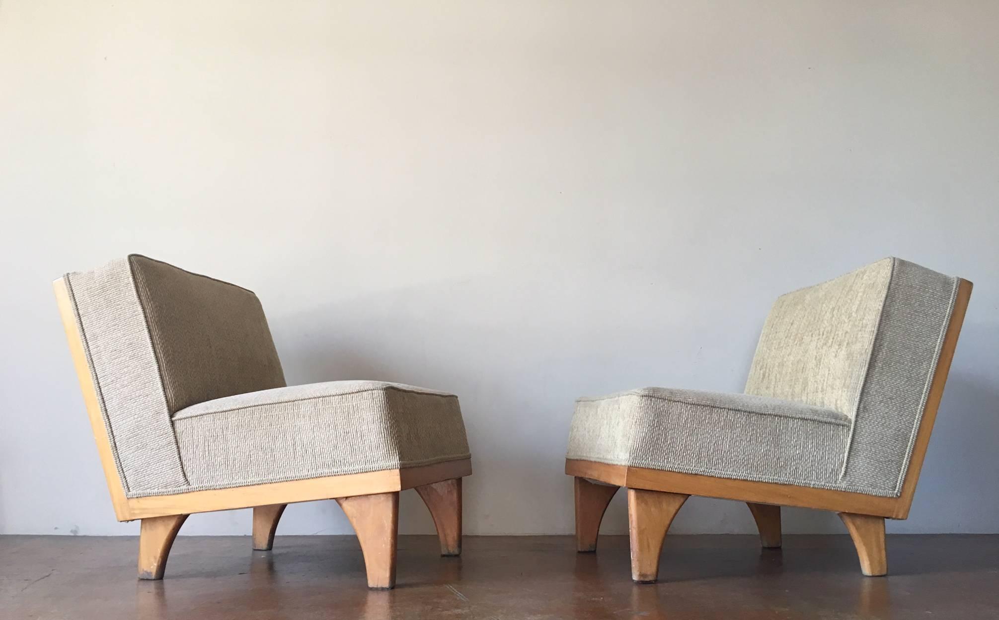 Very Rare Michael Van Beuren Lounge Chairs for Domus, Mexico, 1950s 2