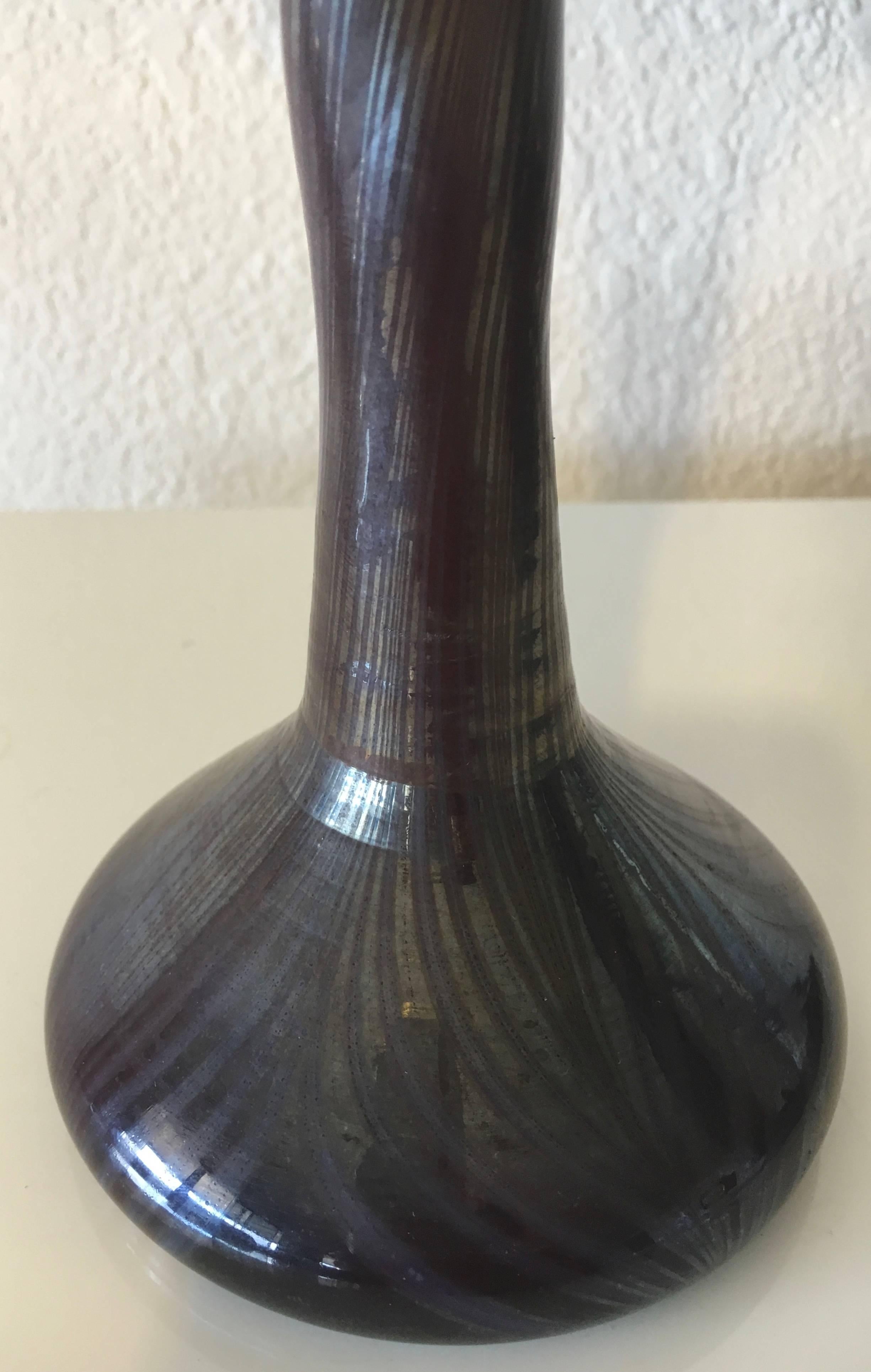 Rindskopf Art Glass Large Fan Vase, circa 1900s For Sale 2