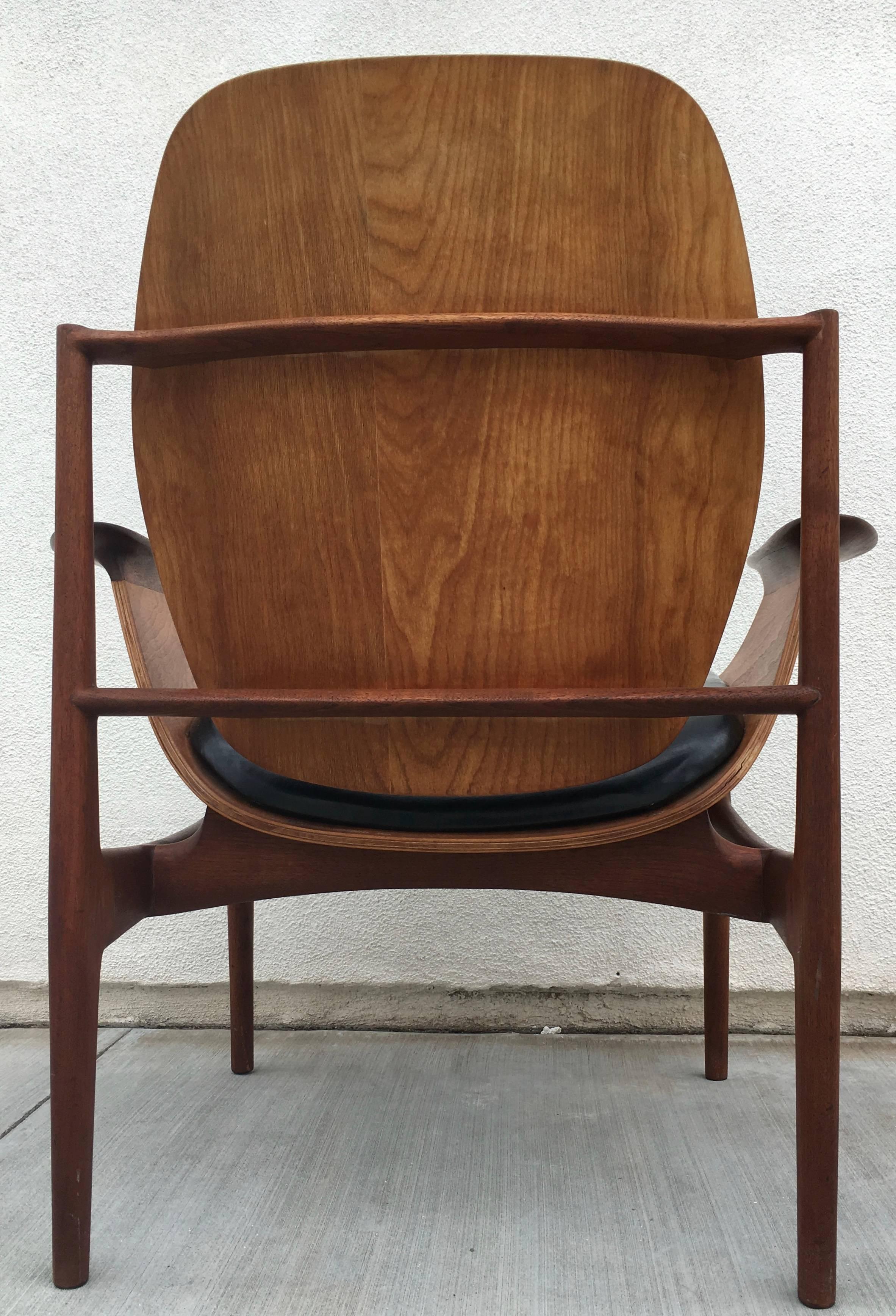 Stunning One off 1/1 Studio Chair by John McWilliams, California, circa 1960s For Sale 2