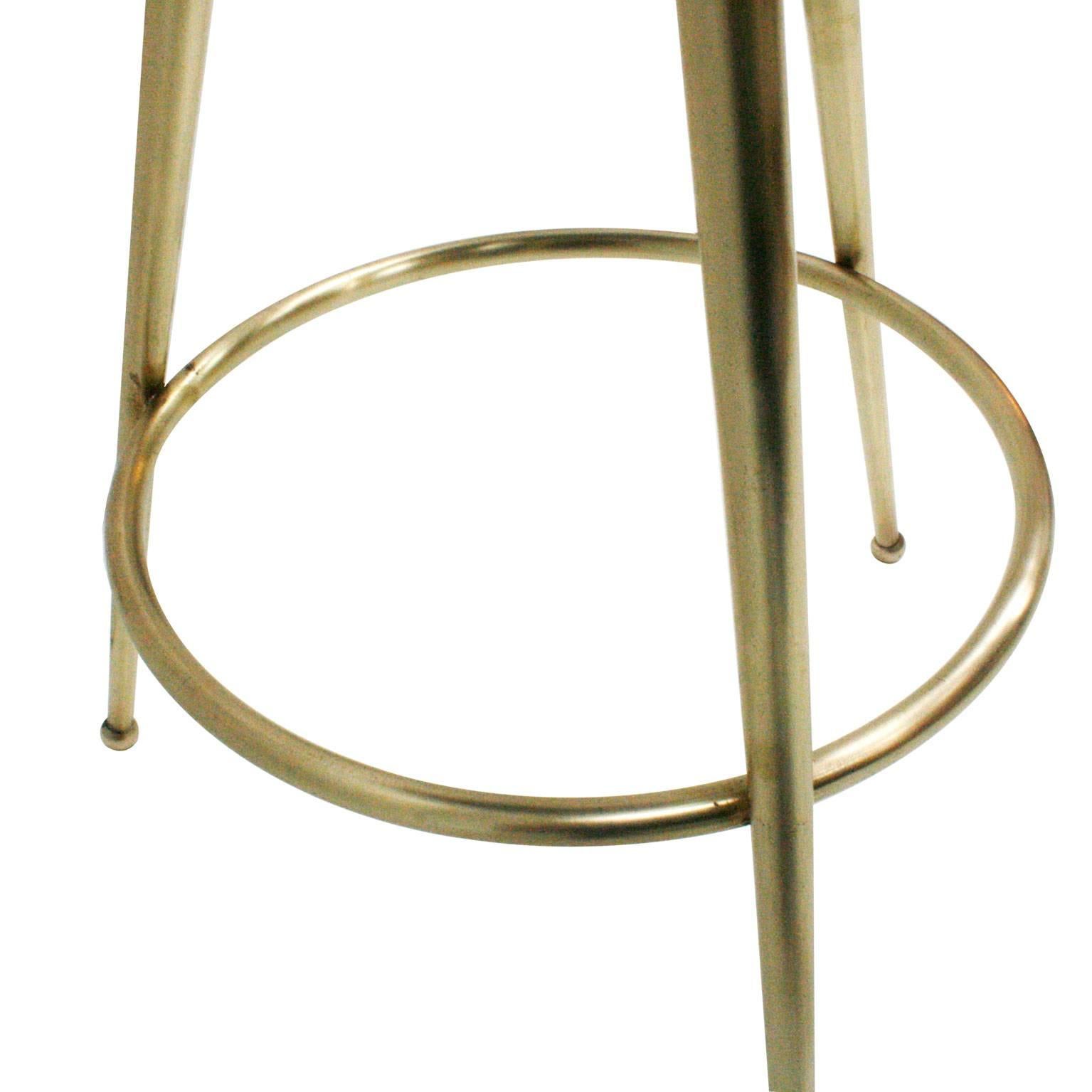 Brass Pair of Stools Designed by Gio Ponti