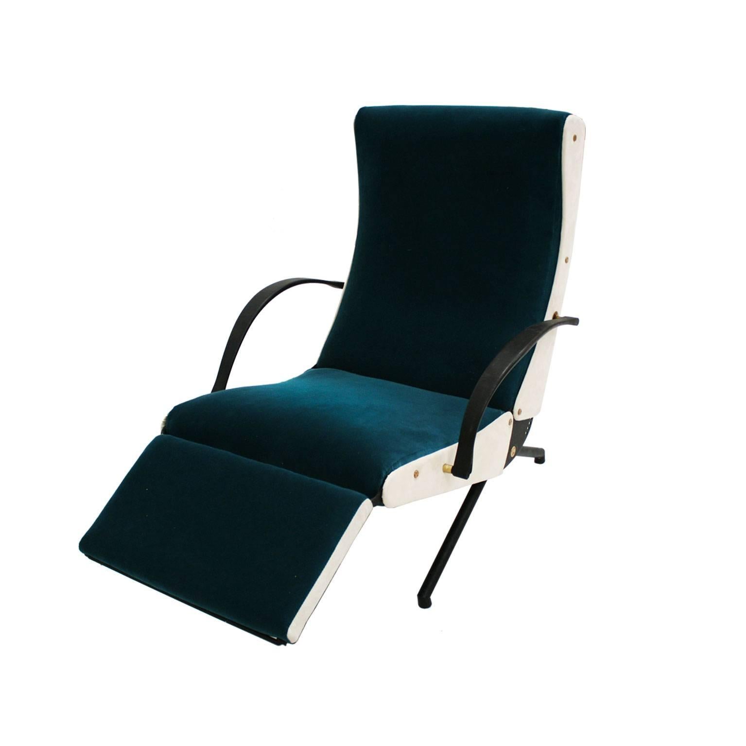 Lounge Chair Model P40 Designed by Osvaldo Borsani for Tecno In Excellent Condition In Madrid, ES