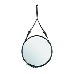 Jacques Adnet Round Wall Mirror for Hermès
