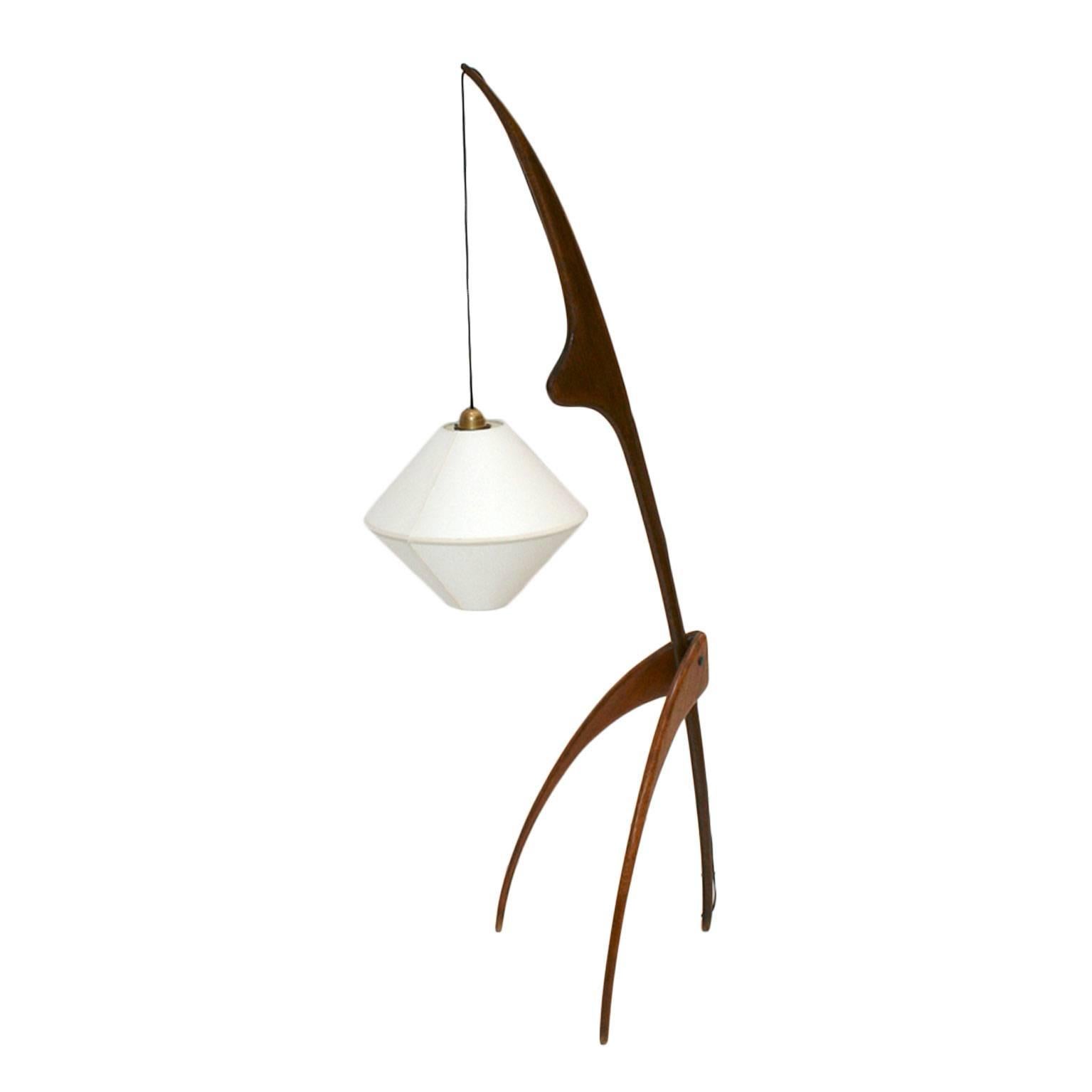 French Floor Lamp Praying Mantis Designed by Rispal