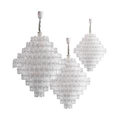 Set of Three Italian Crystal Lamps 7