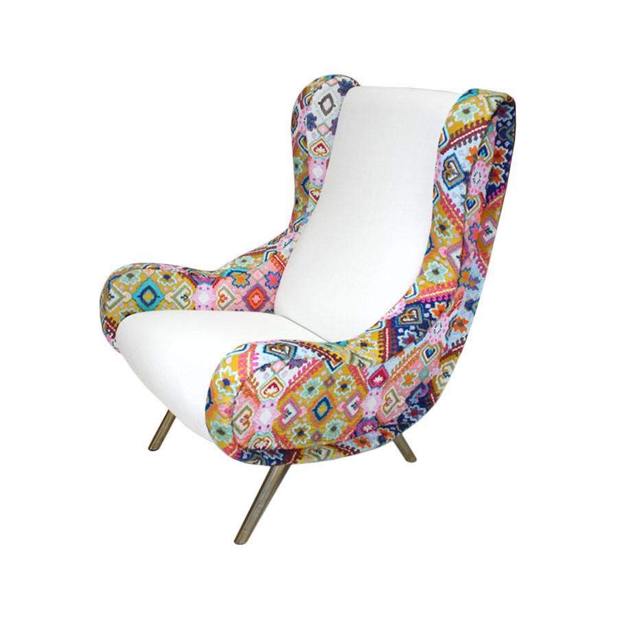Italian Pair of Armchairs Mod. Senior Designed by Marco Zanuso and Edited by Arflex